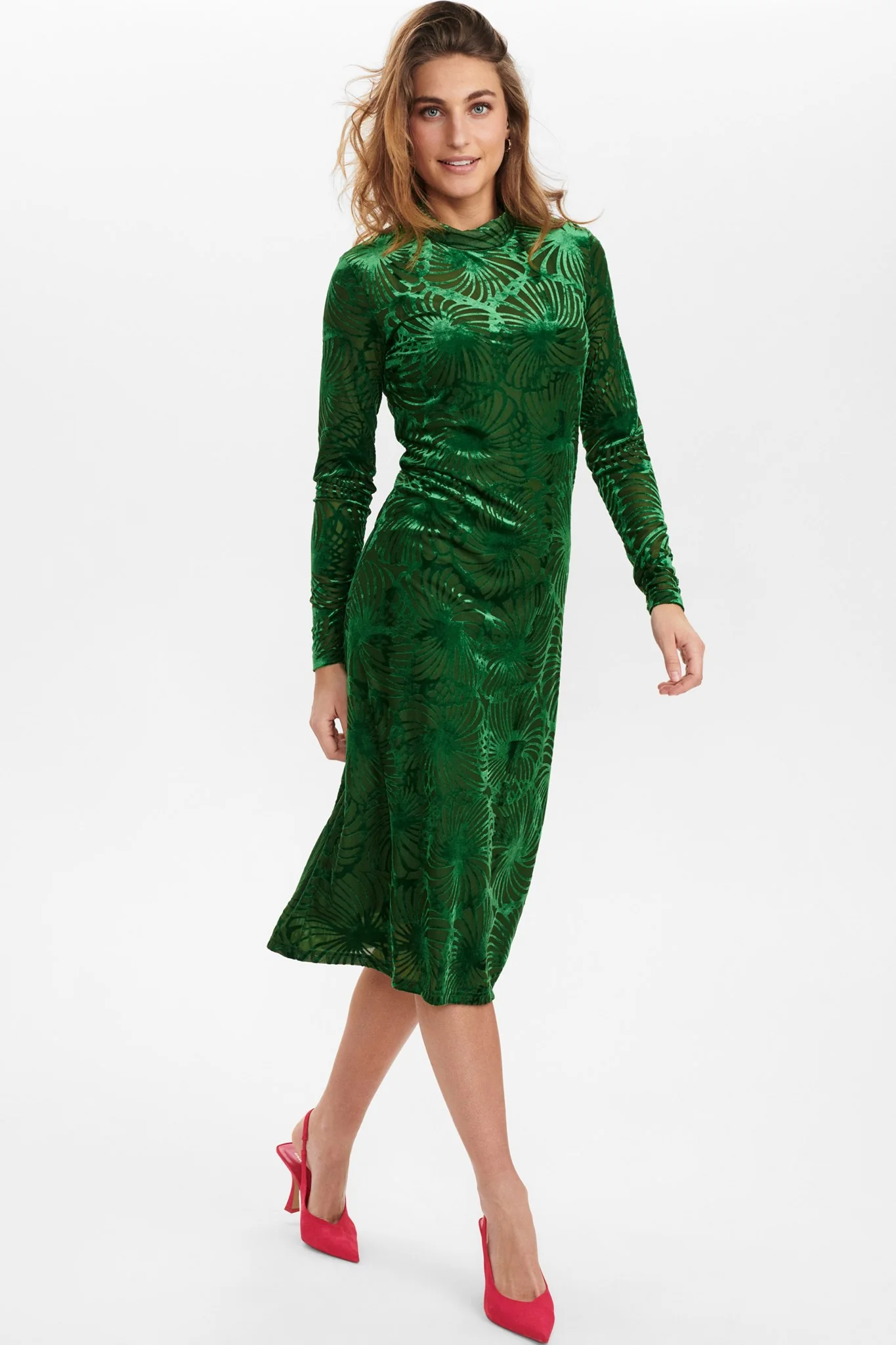 NUAYNA DRESS PA - Kelly Green - Image 3