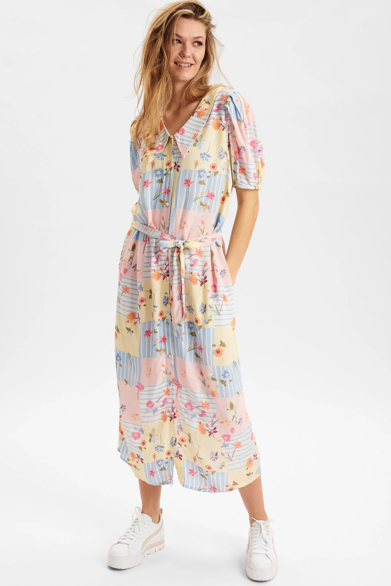 NUAYO SS DRESS - Mangano Calcite