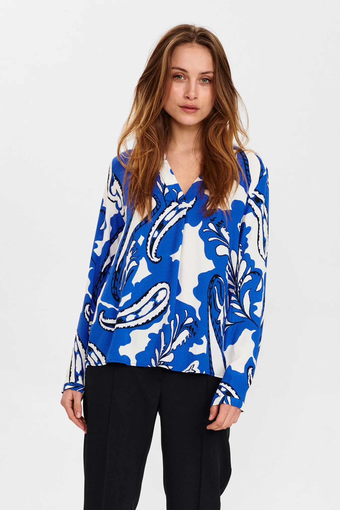NUBAJA BLOUSE - Dazzling Blue