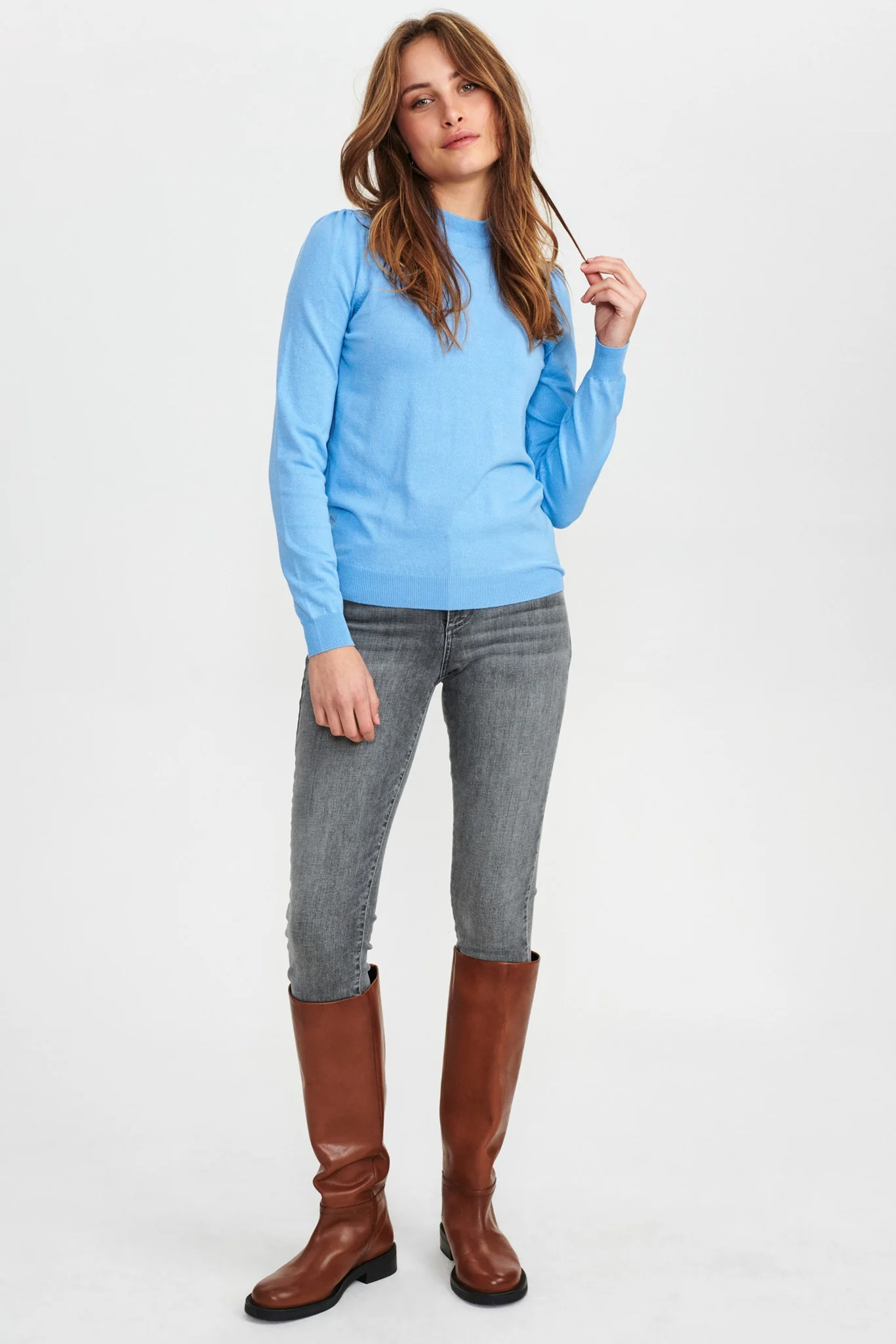 NUBAOJIN PULLOVER - NOOS - Della Robbia Blue - Image 3