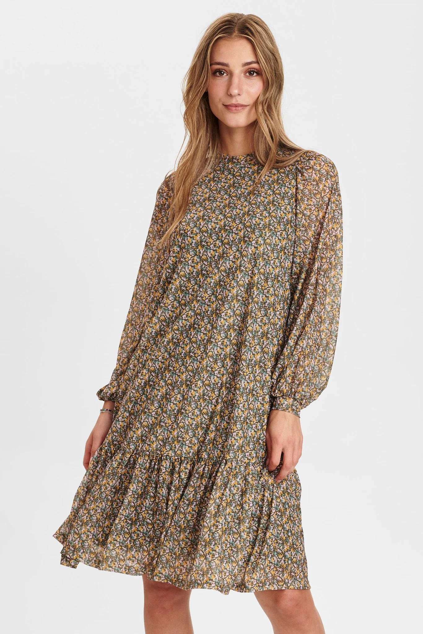 NUBEATHE DRESS - Grape leaf