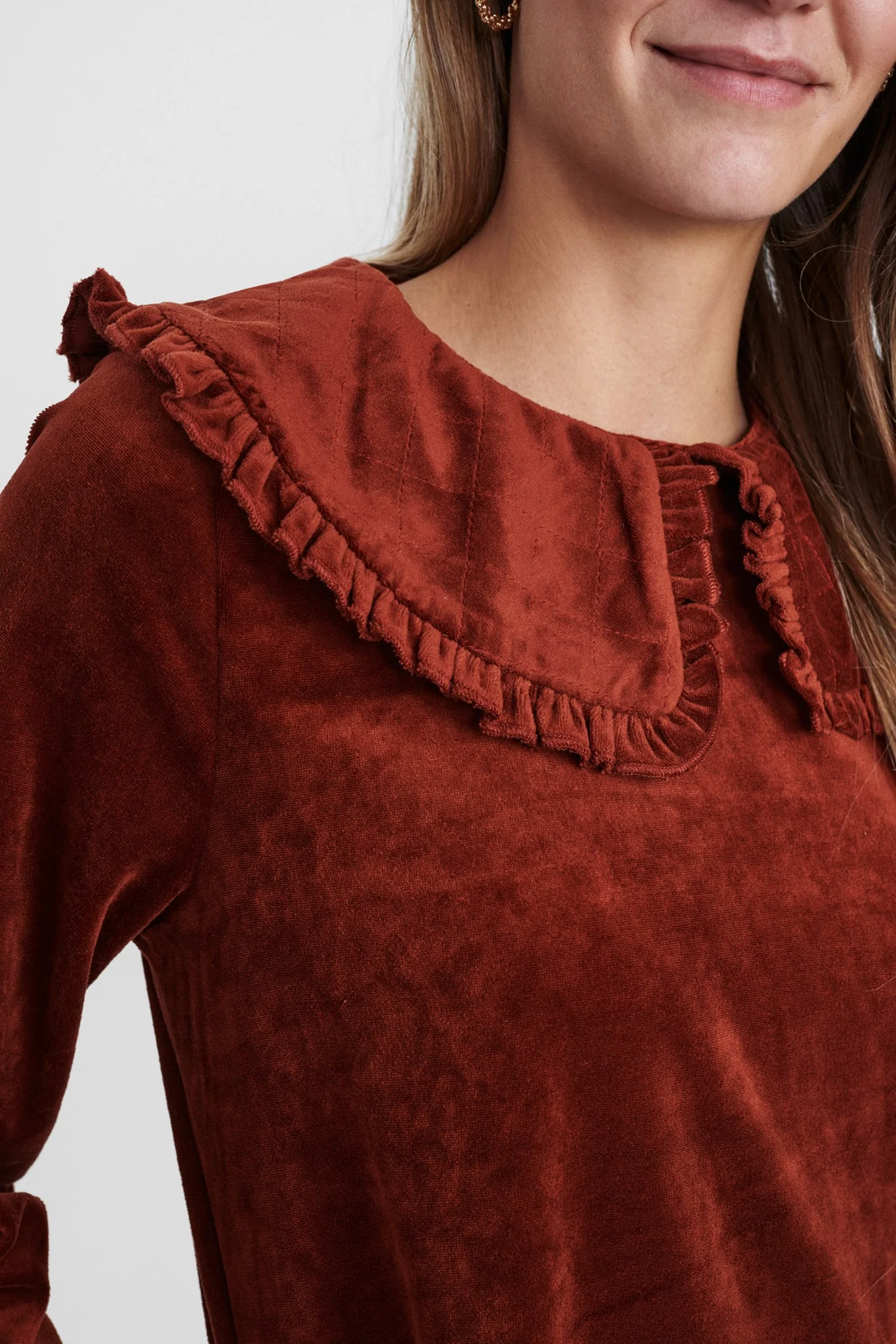 NUBELENDA DRESS - Barn Red - Image 5