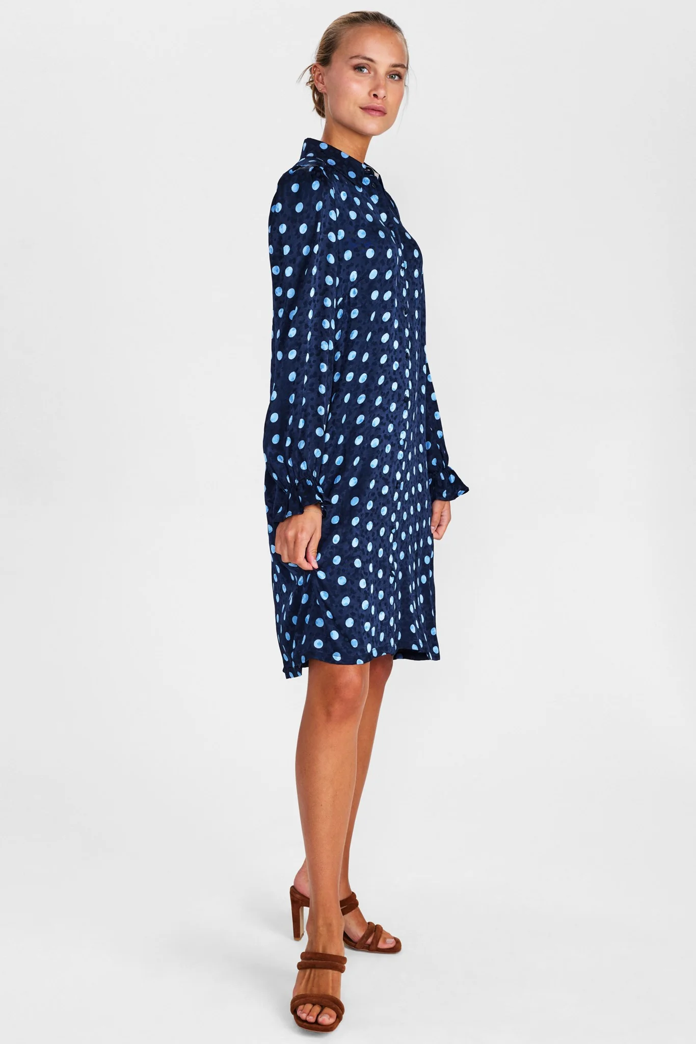 NUBELL SHIRT DRESS - Dark Sapphire - Image 3