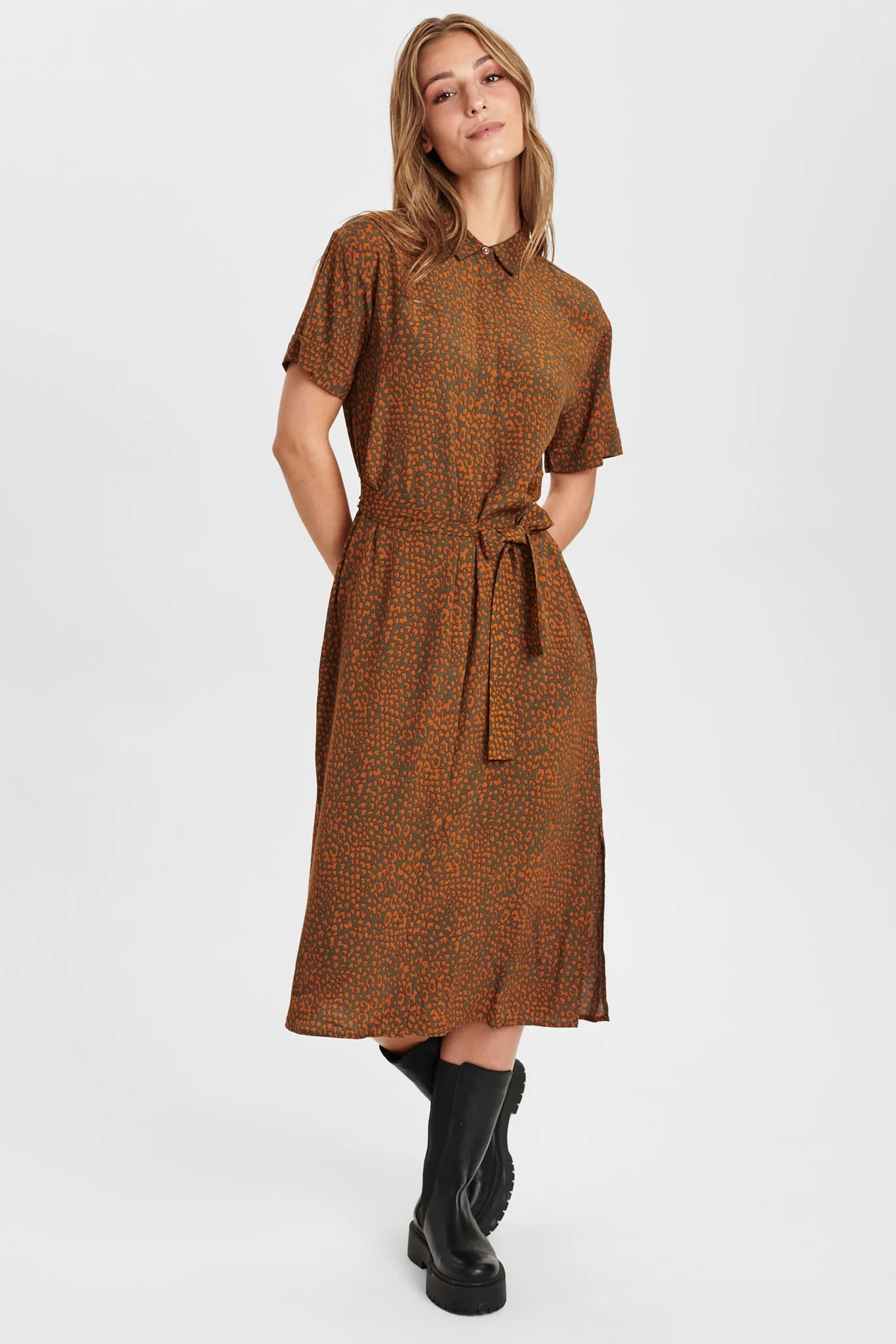 NUBENTA MIDI DRESS - Grape leaf - Image 3
