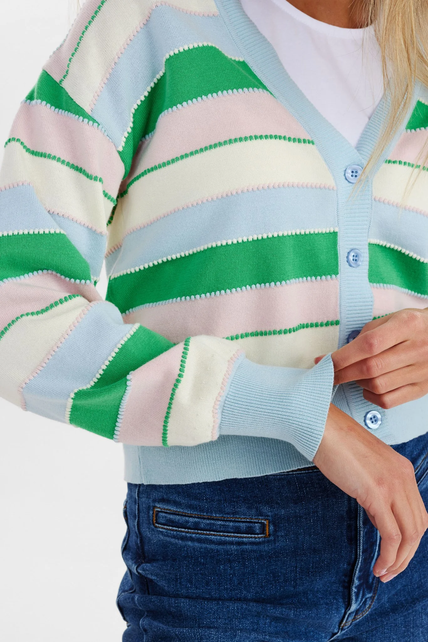 NUBERNI CARDIGAN - Crystal blue - Image 4