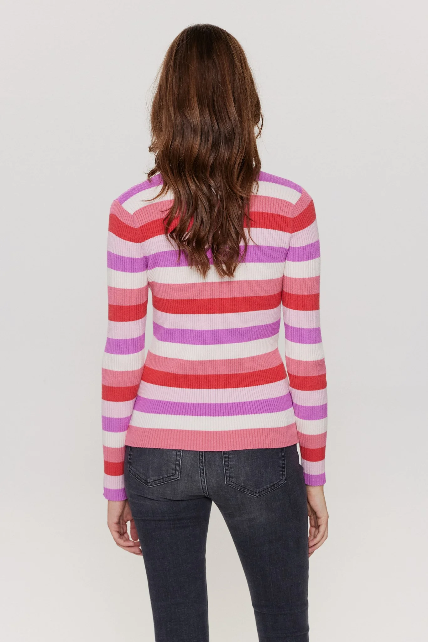 NUBERRY STRIPE PULLOVER - Teaberry - Image 2