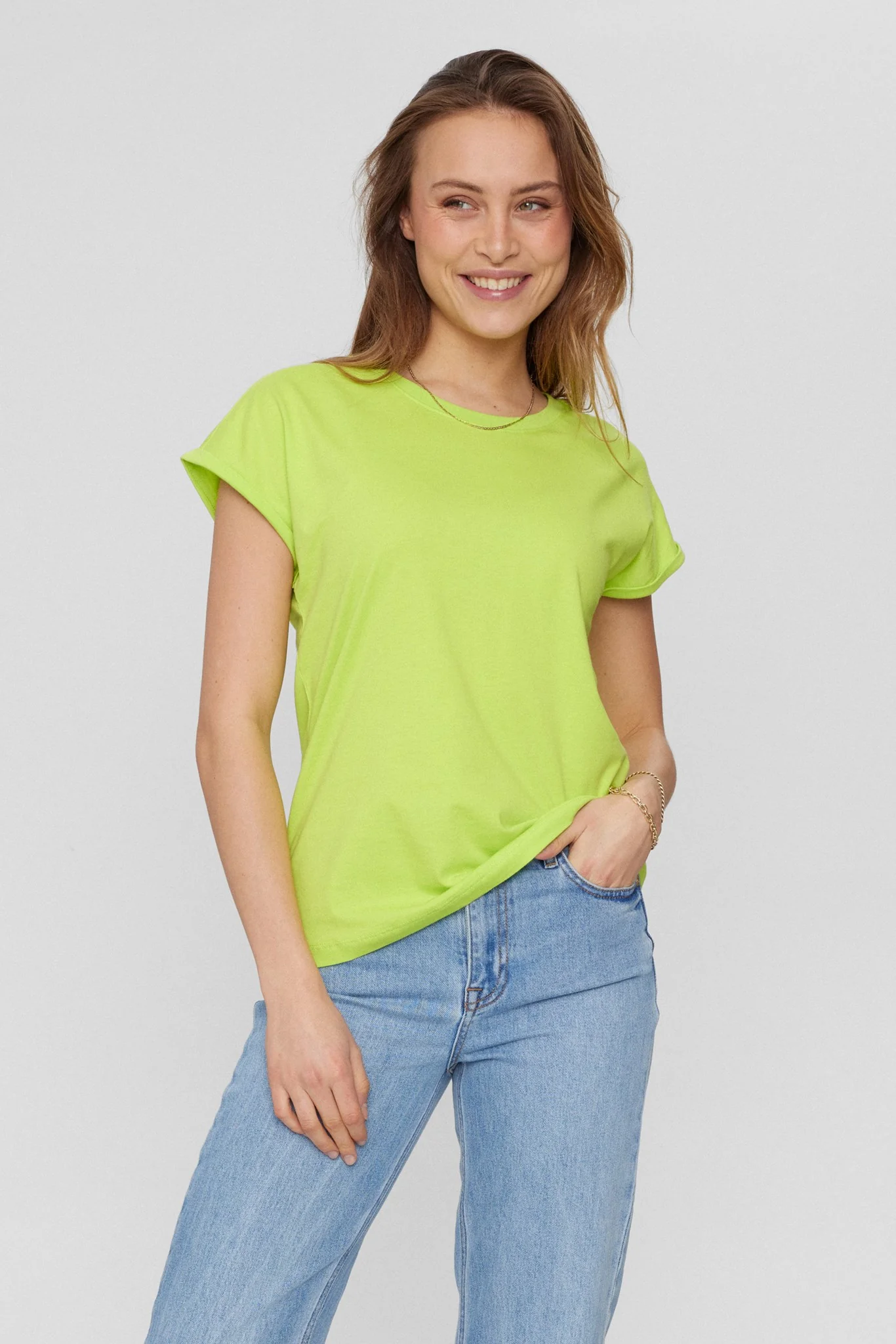NUBEVERLY T-SHIRT - GOTS - Acid Lime