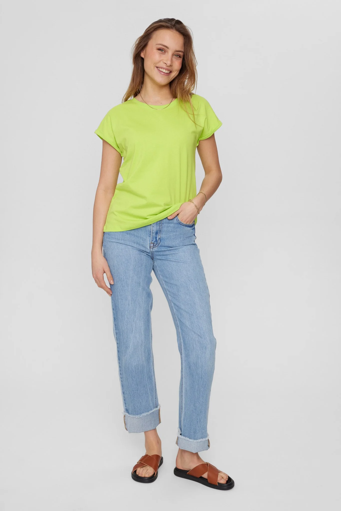 NUBEVERLY T-SHIRT - GOTS - Acid Lime - Image 3