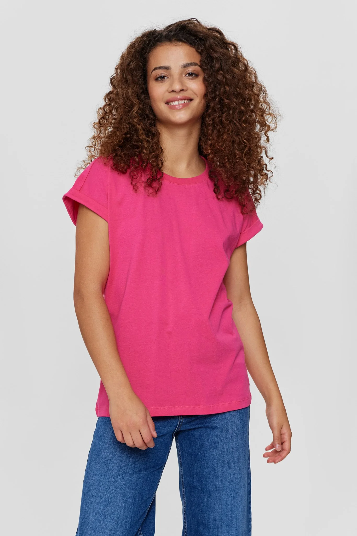 NUBEVERLY T-SHIRT - GOTS - Raspberry Sorbet