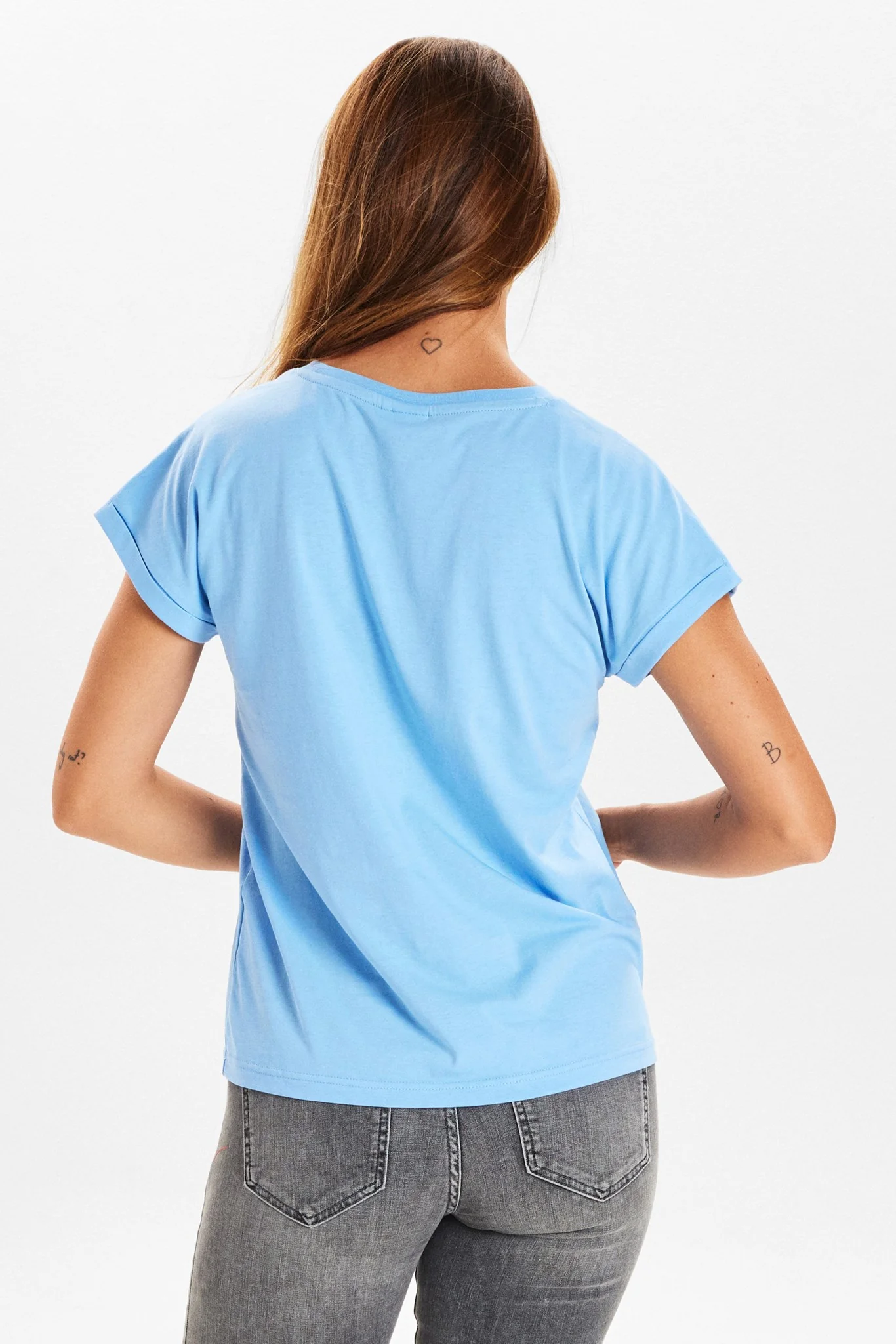 NUBEVERLY T-SHIRT - GOTS - Bel Air Blue - Image 2