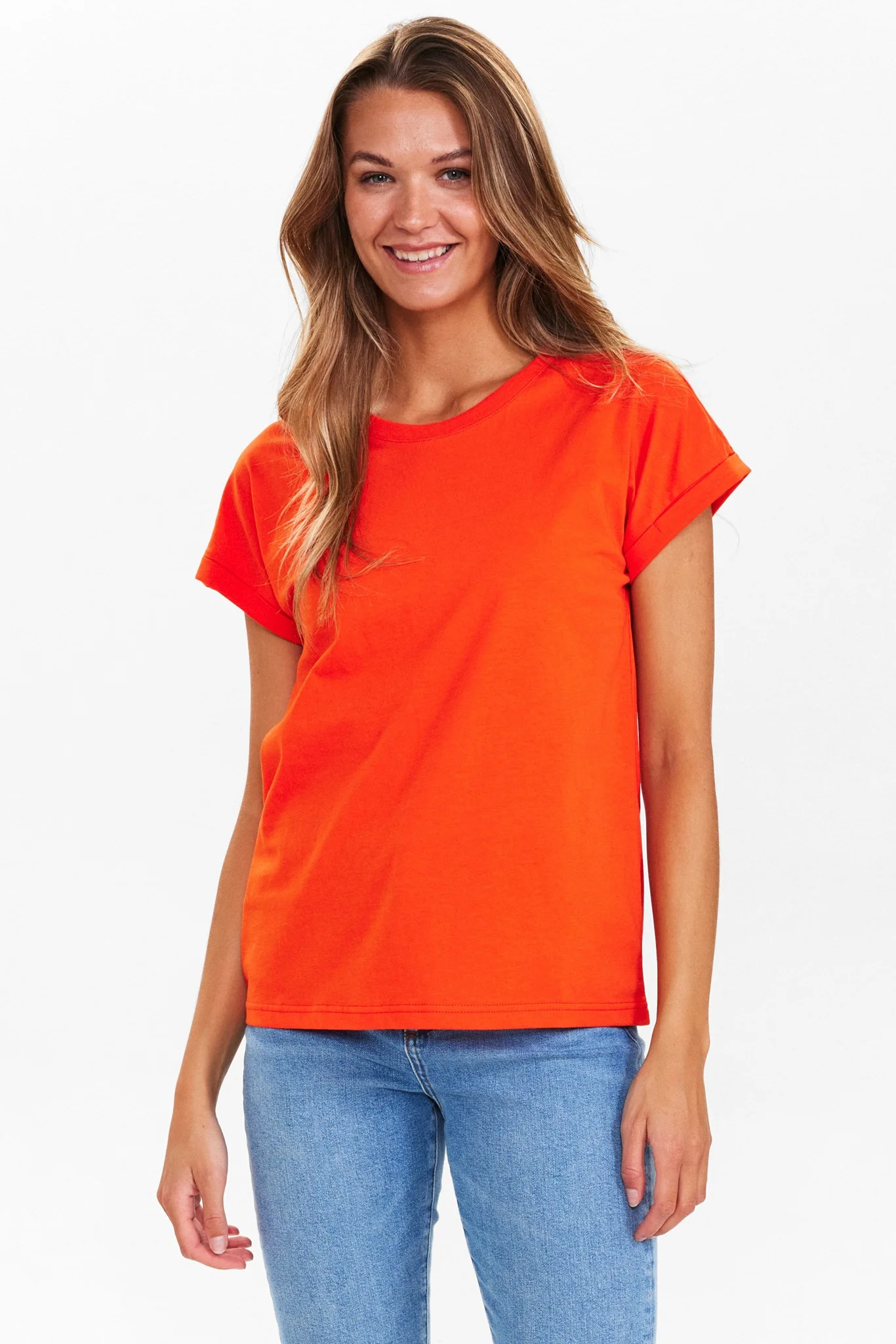 NUBEVERLY T-SHIRT - GOTS - Cherry Tomato