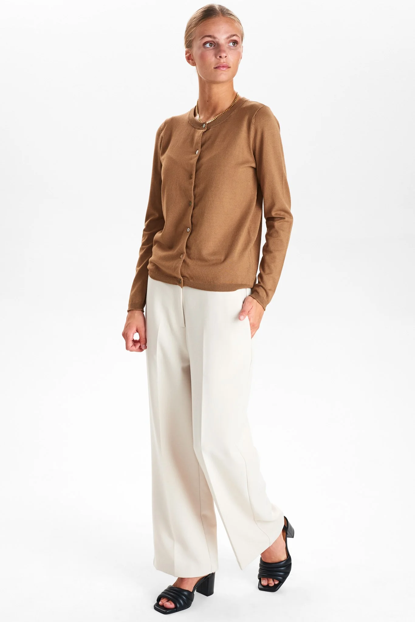 NUBIA CARDIGAN - NOOS - Otter - Image 3