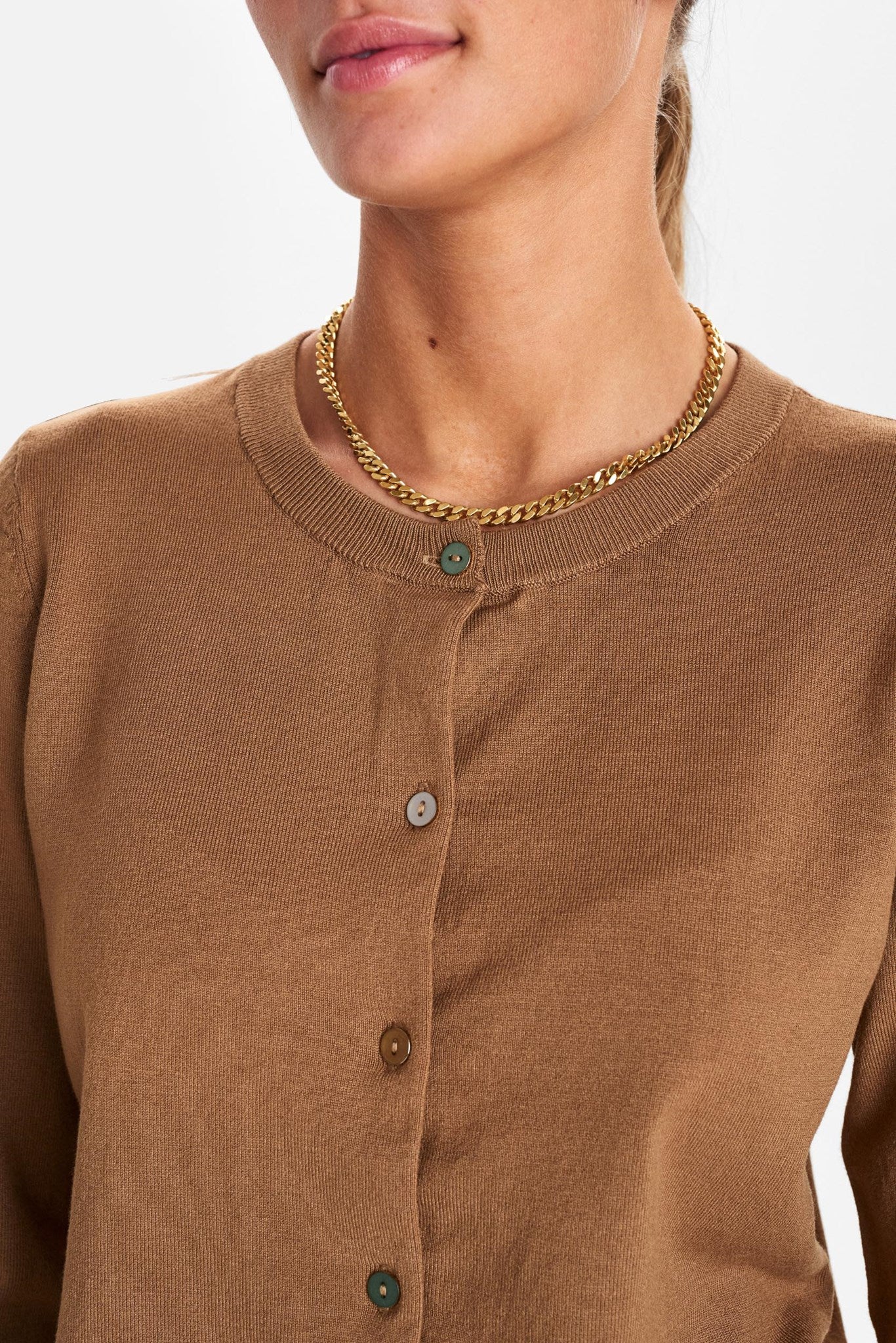 NUBIA CARDIGAN - NOOS - Otter - Image 4