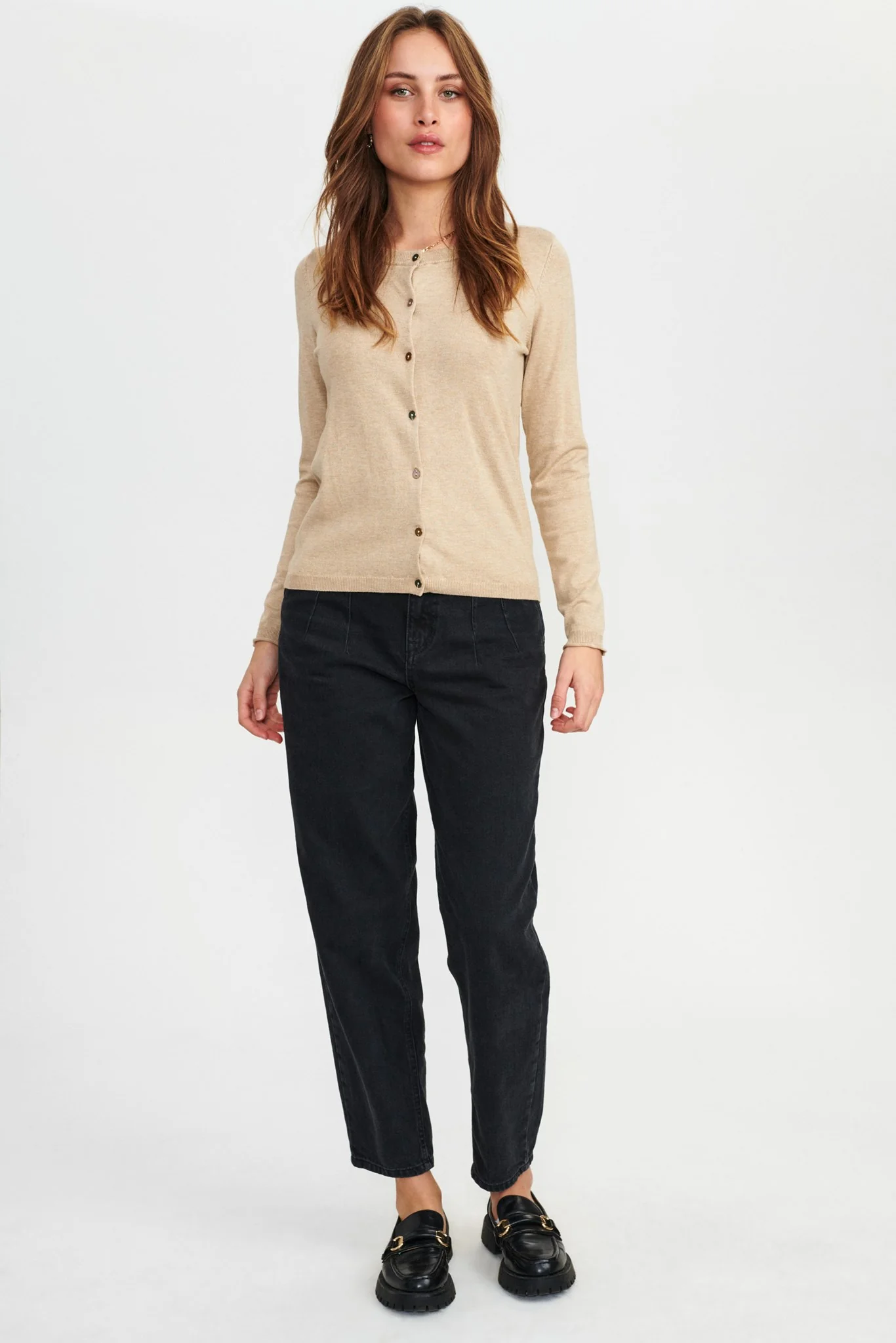 NUBIA CARDIGAN - NOOS - Sesame Melange - Image 3