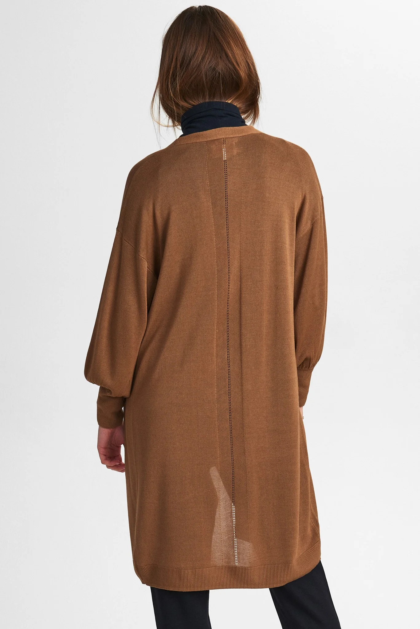 NUBIA LONG CARDIGAN - NOOS - Otter - Image 2