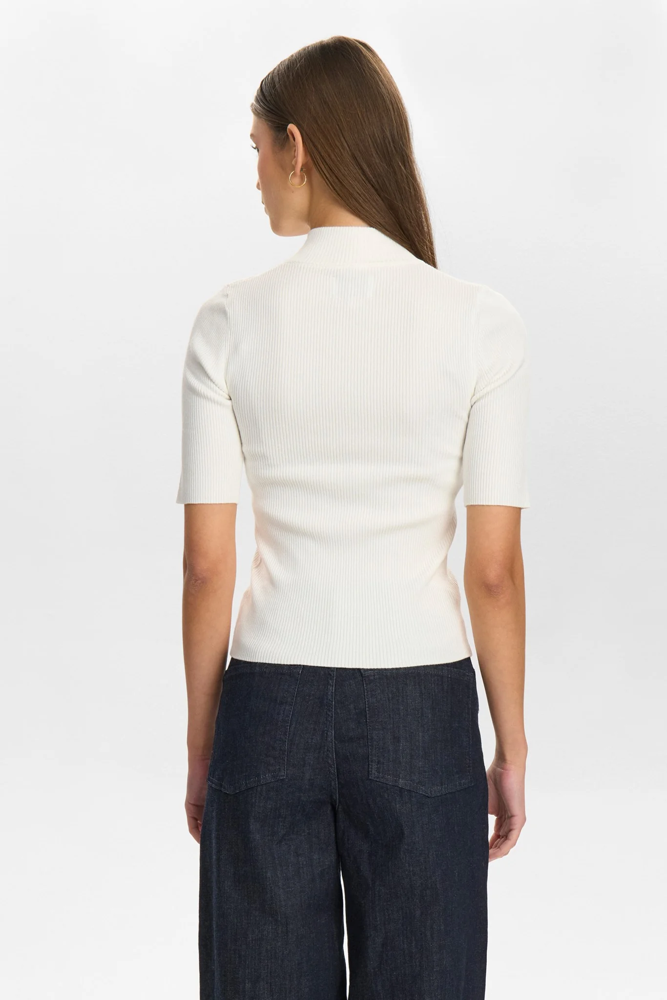 NUBIA SS PULLOVER CROPPED - Cloud Dancer - Image 2