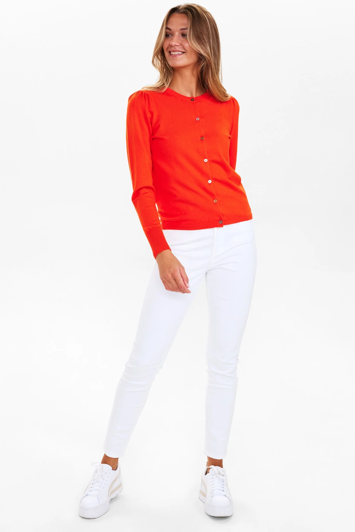 NUBIACIA CARDIGAN - NOOS - Cherry Tomato - Image 3