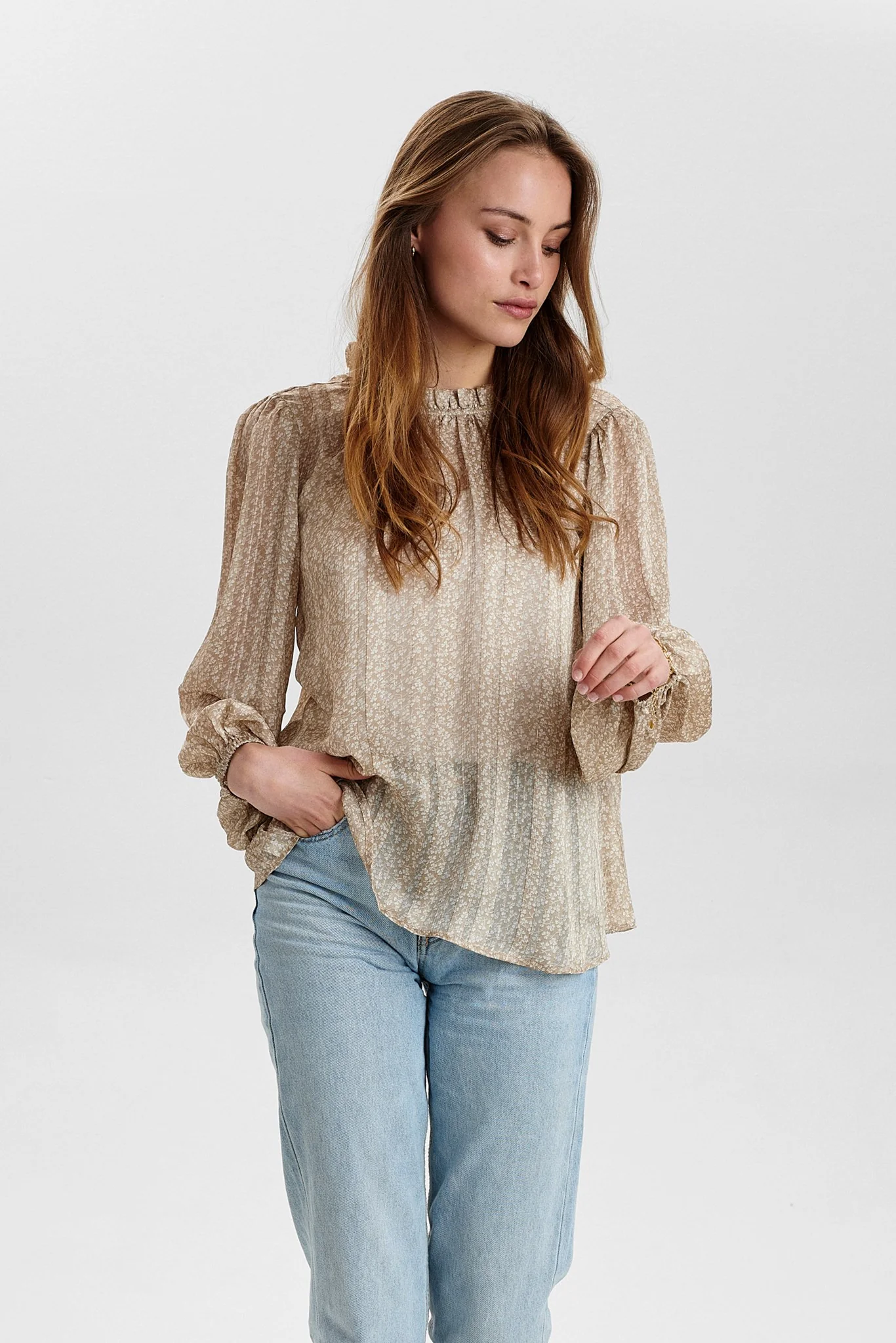 NUBIANCA BLOUSE - Sesame