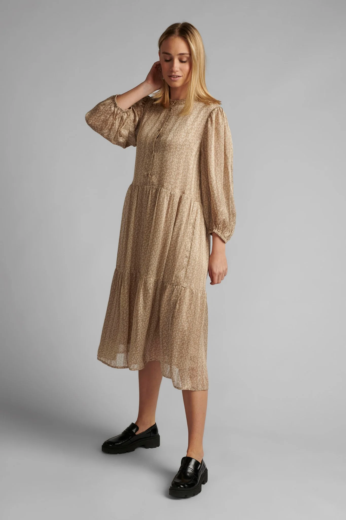 NUBIANCA DRESS - Sesame