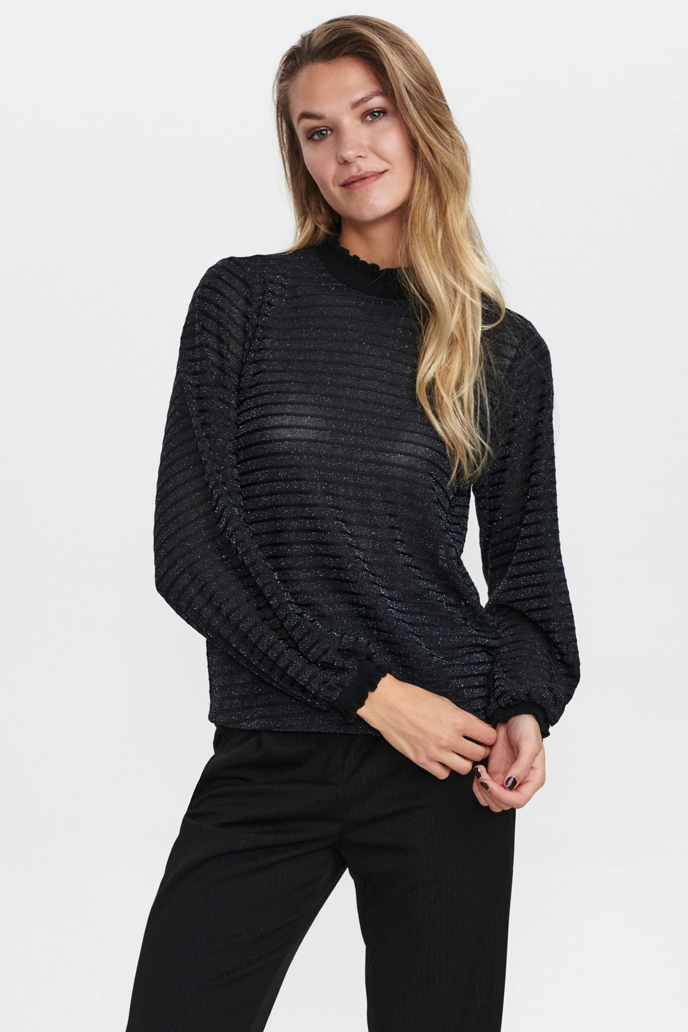 NUBINNIE BLOUSE - Caviar