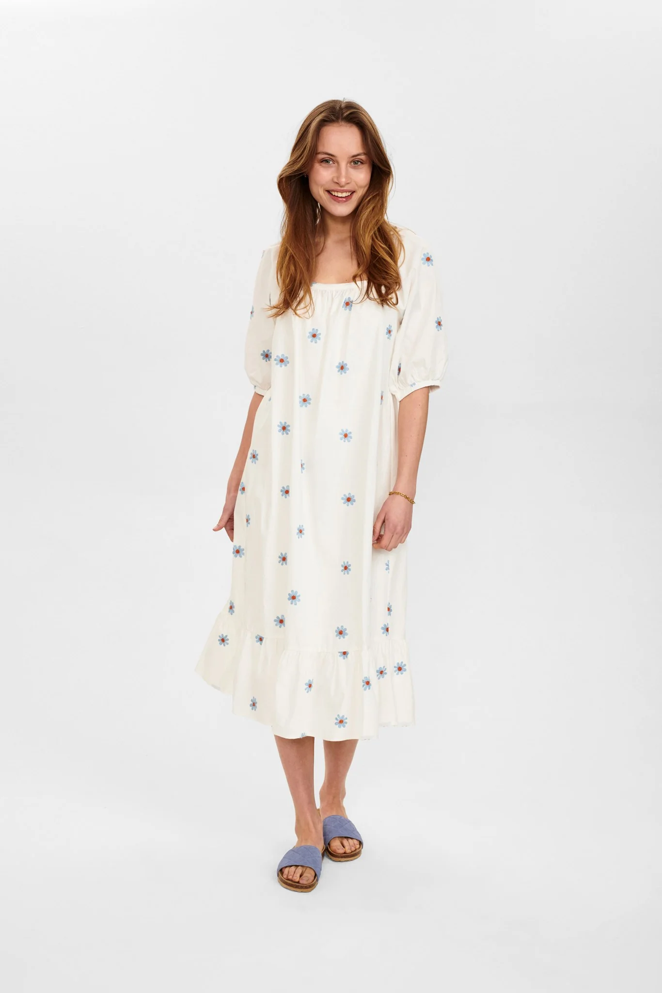 NUBLOOMY DRESS - Cloud Dancer - Image 3