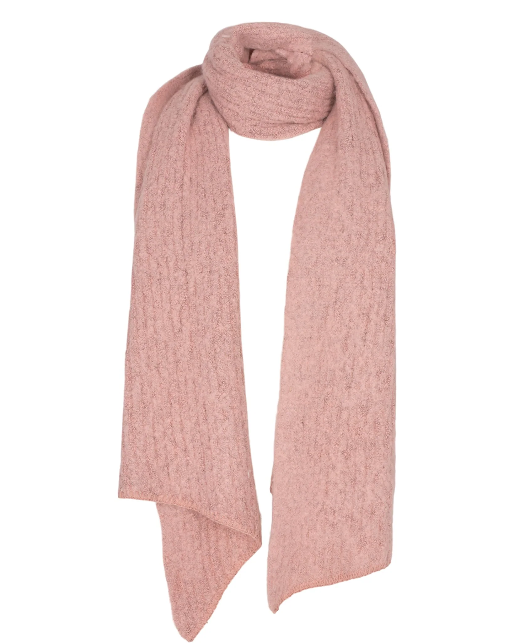 NUBOBBLY SCARF - Chalk Pink - Image 4