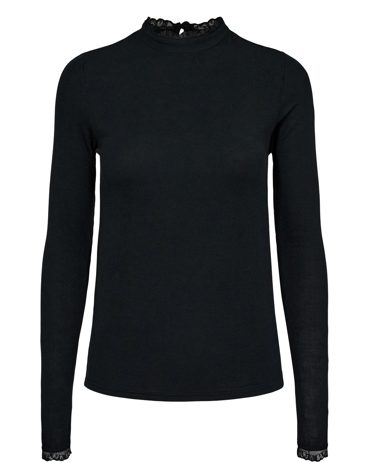 NUBOWIE LACE BLOUSE - Caviar - Image 6
