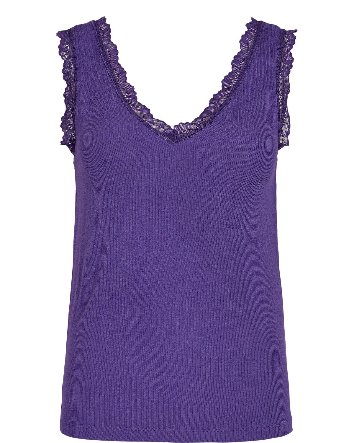 NUBOWIE LACE TOP - Tillandsia Purple
