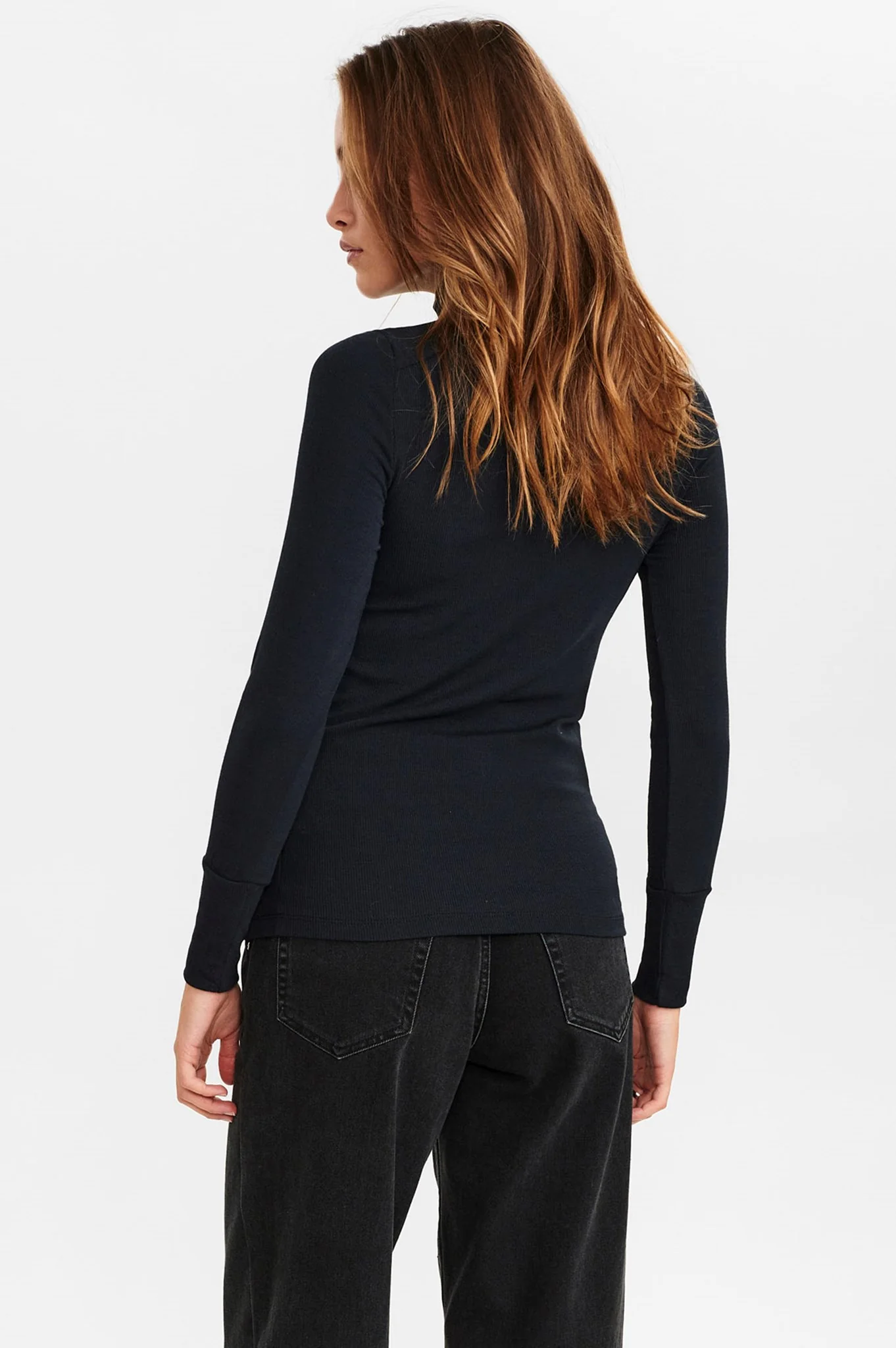 NUBOWIE ROLLNECK RIB - NOOS - Caviar - Image 2