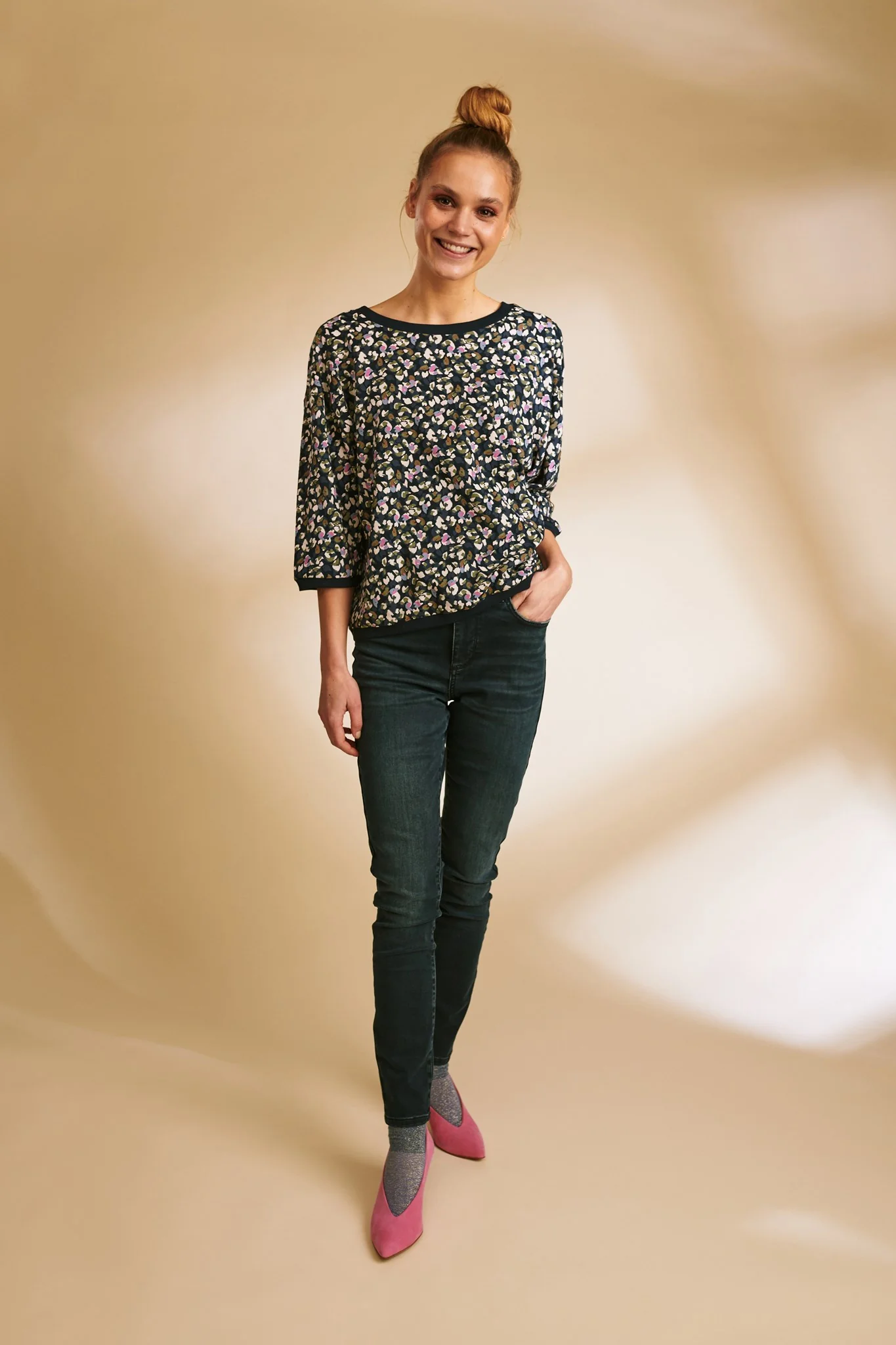 NUBRIGHED BLOUSE - Dark Sapphire - Image 3