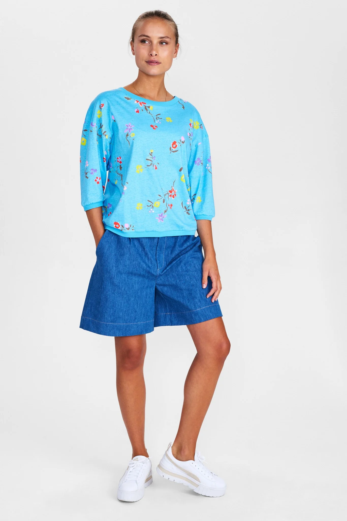 NUBRIGHED BLOUSE - GOTS - Bonnie Blue - Image 3