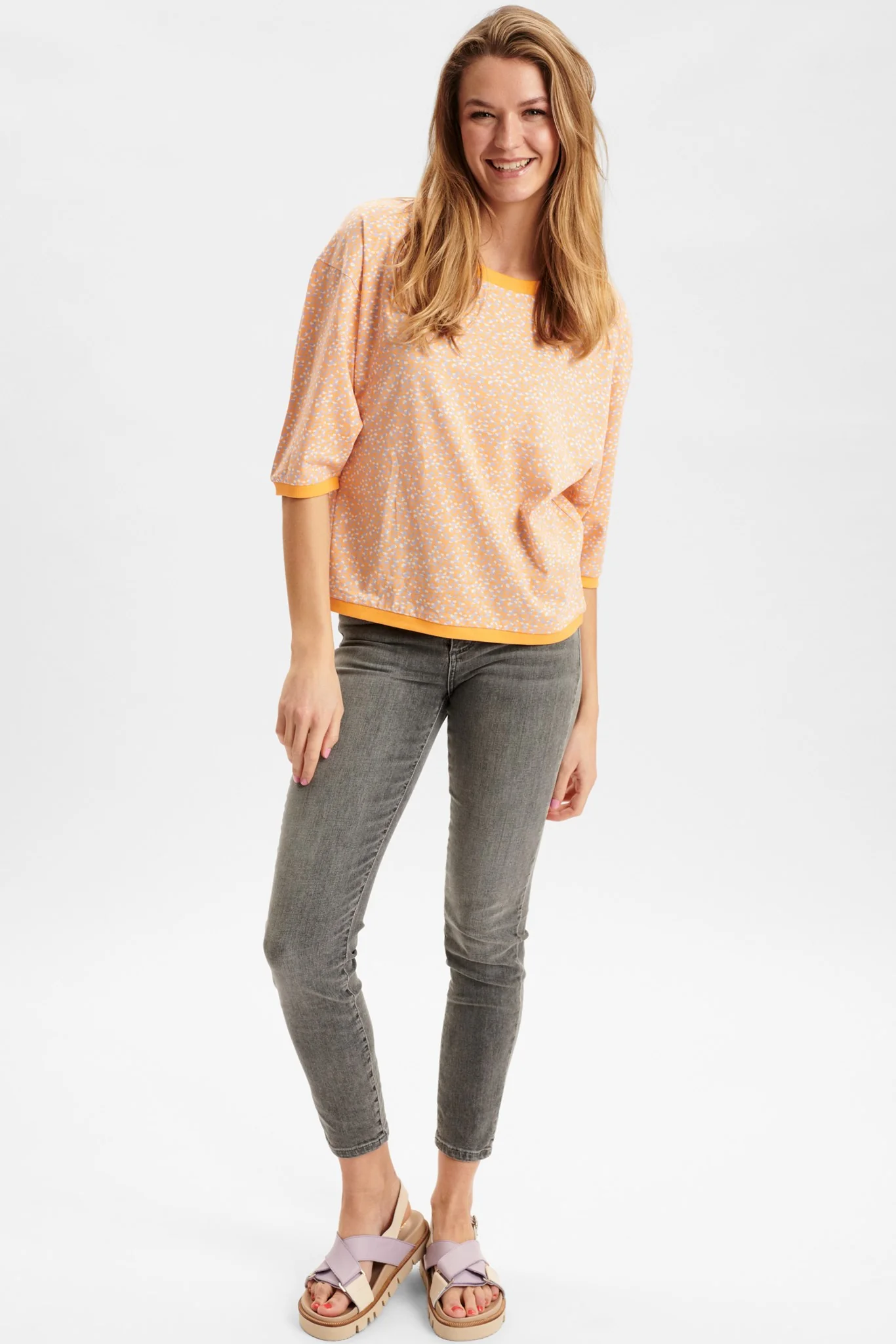 NUBRIGHED BLOUSE - Peach Cobbler - Image 3