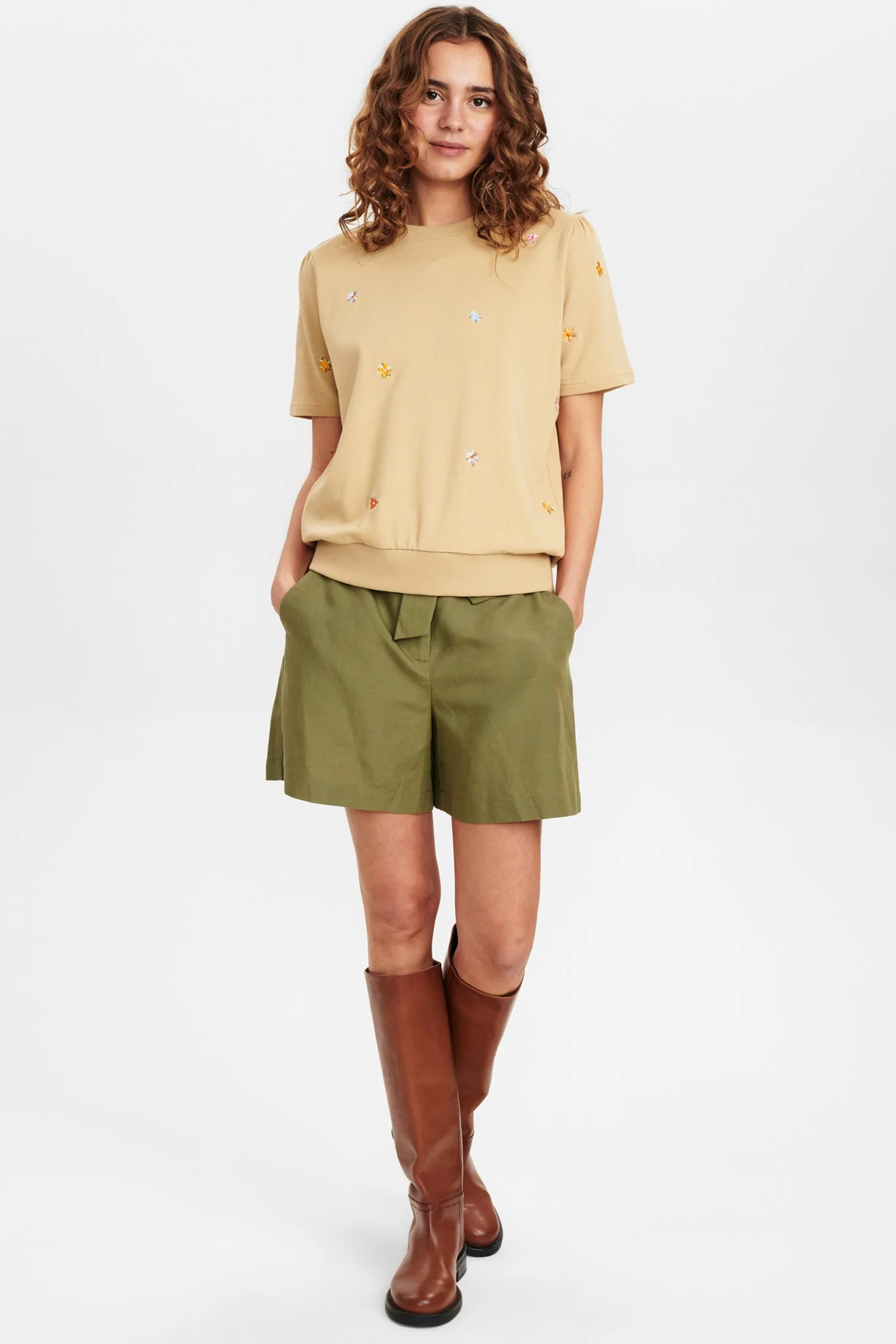 NUBRITT SS SWEAT - Warm Sand - Image 3