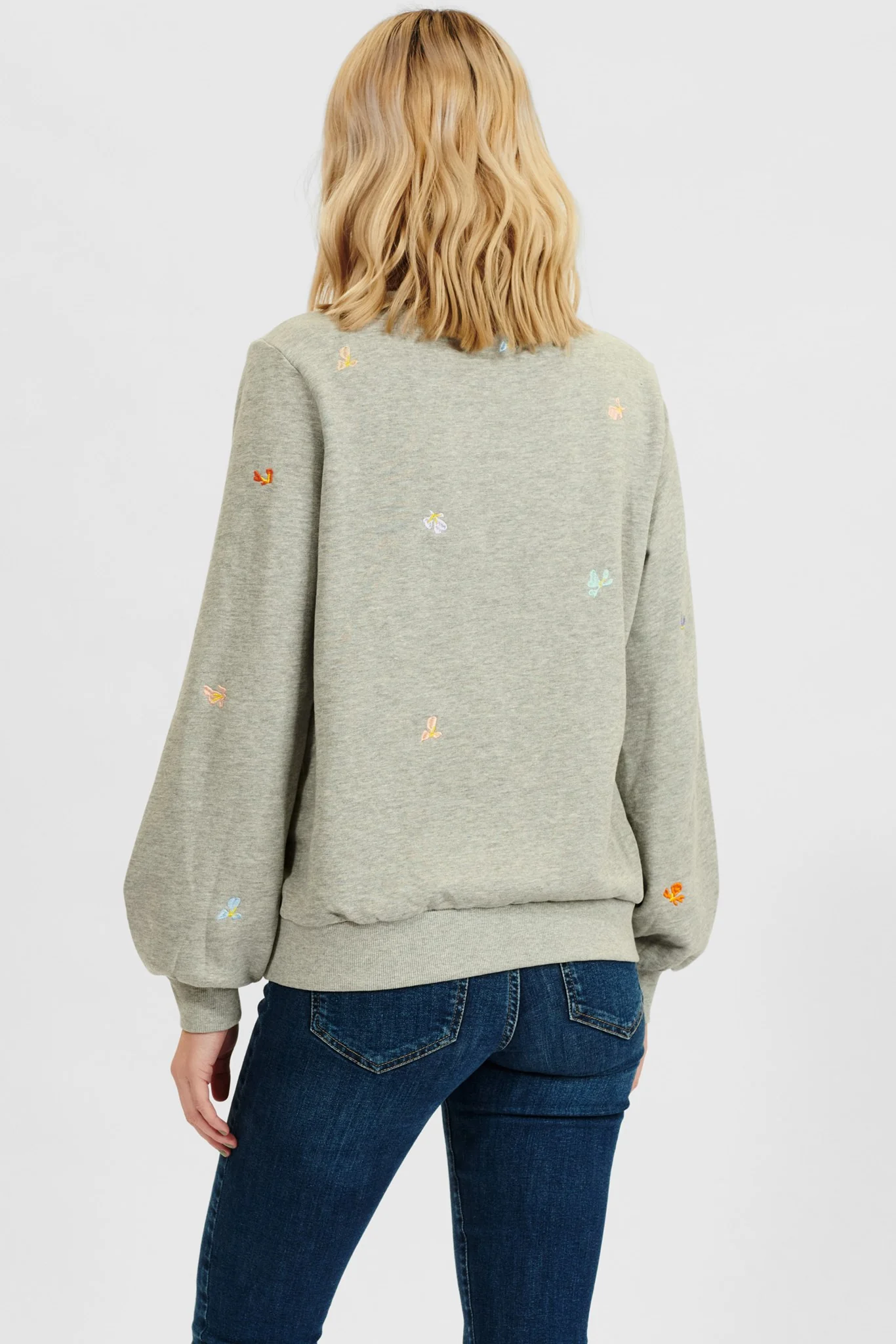 NUBRITTANY SWEAT - Medium Grey mel - Image 2