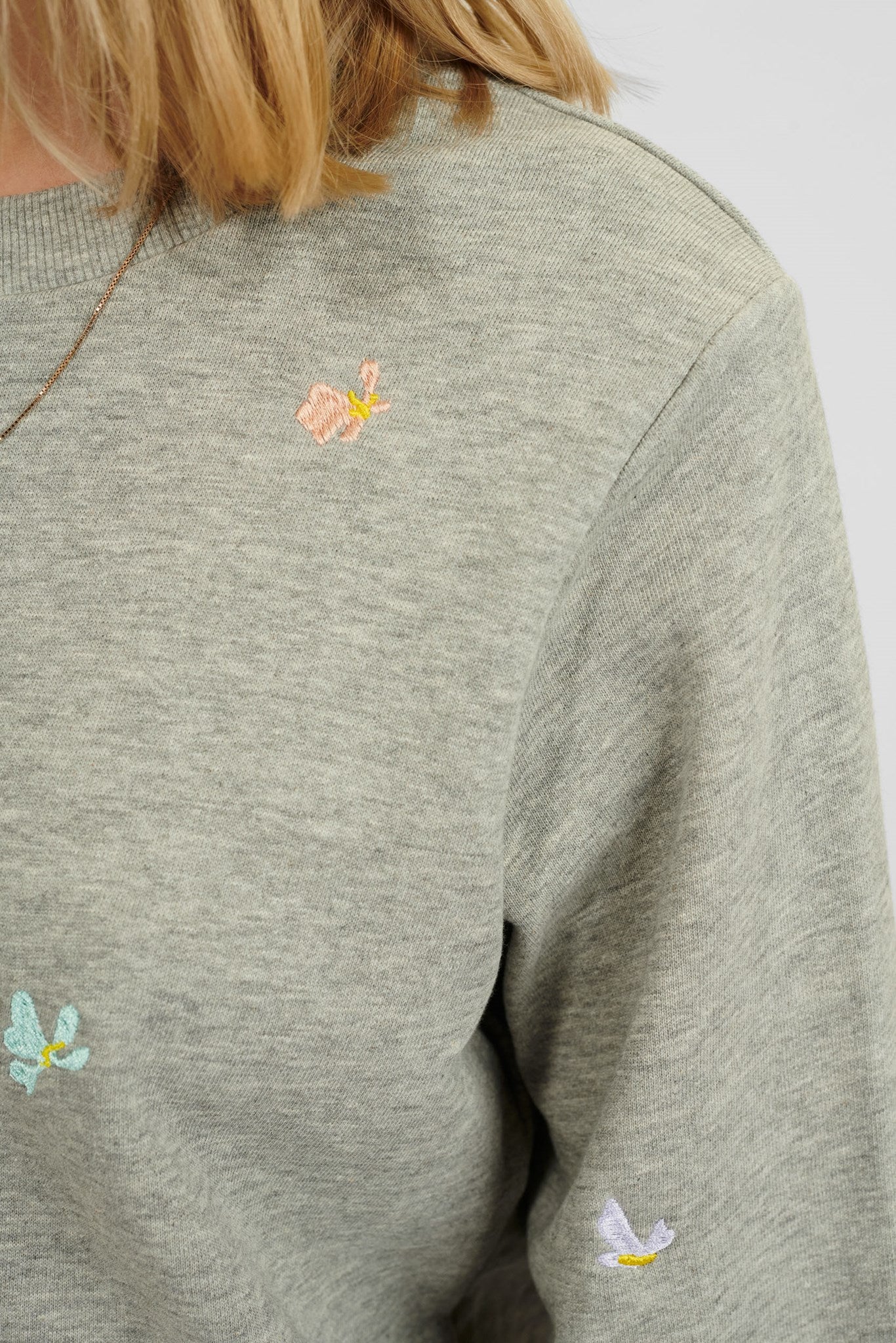 NUBRITTANY SWEAT - Medium Grey mel - Image 4