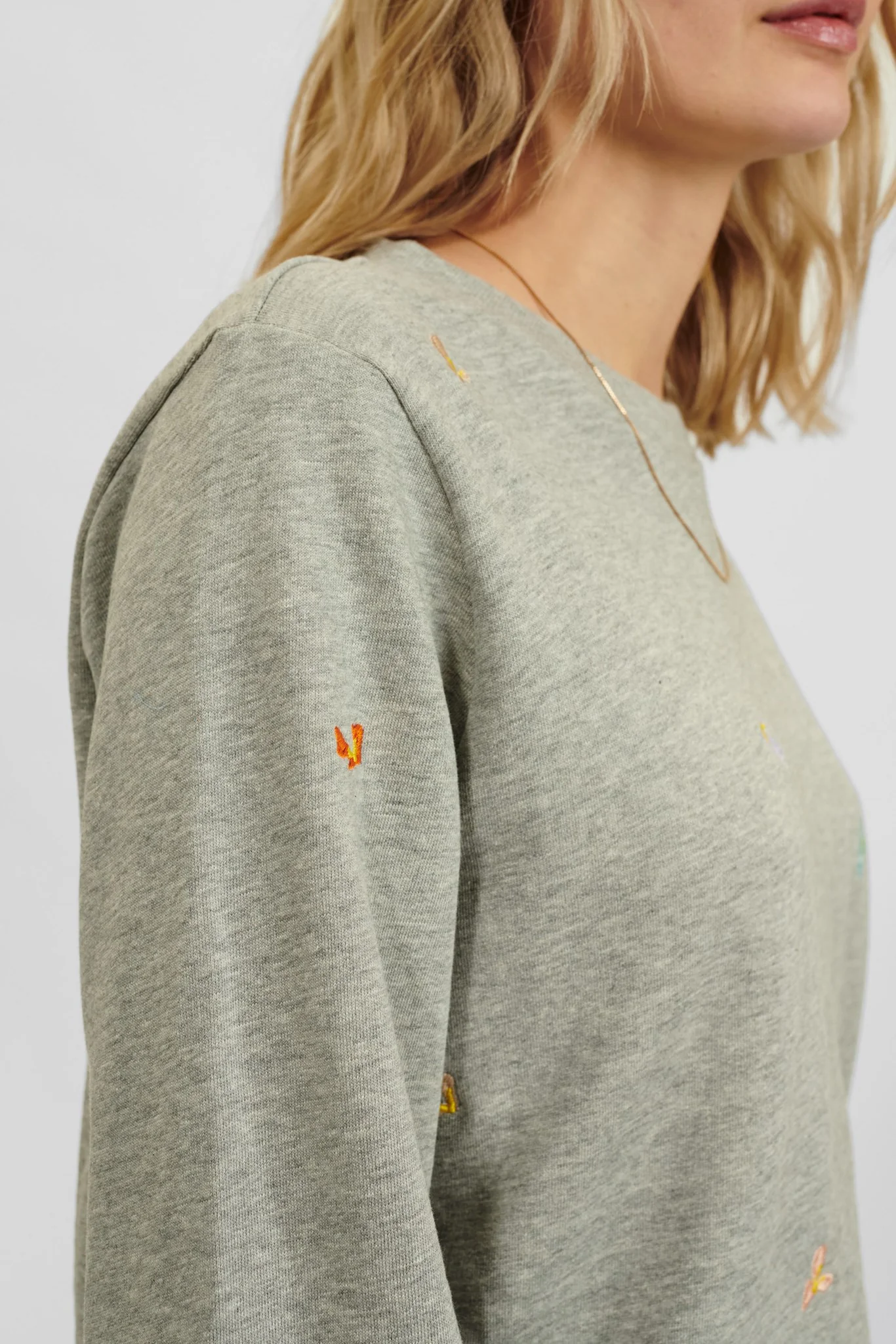 NUBRITTANY SWEAT - Medium Grey mel - Image 5