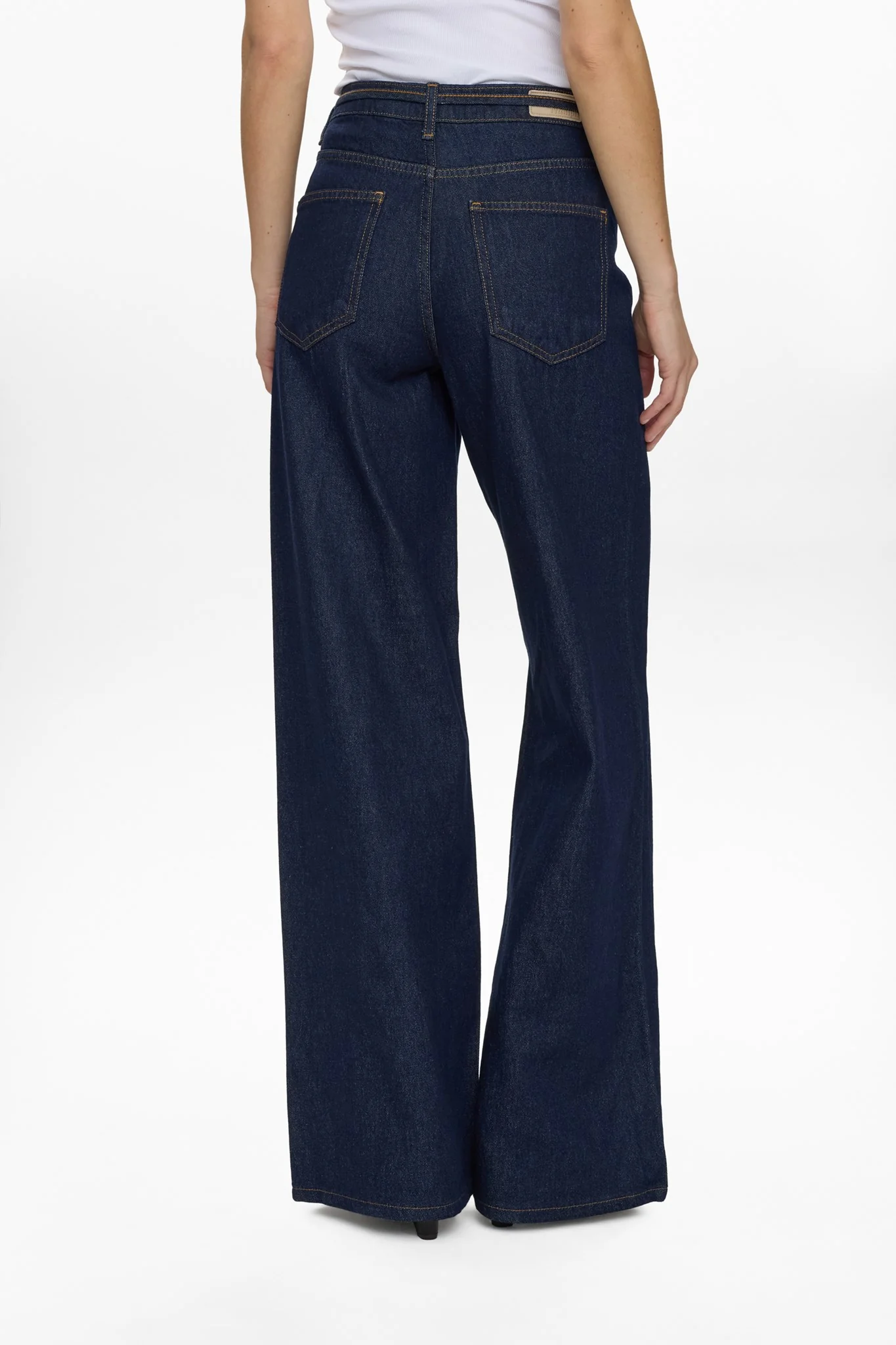 NUBROOKLYN HR WIDE JEANS - P3012 - Dark Blue Denim - Image 2
