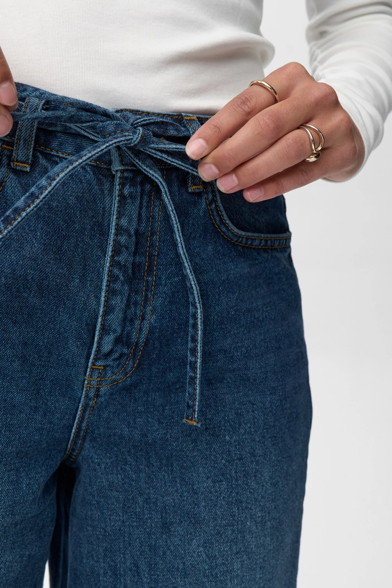NUBROOKLYN JEANS - DARK BLUE - Dark Blue Denim - Image 4