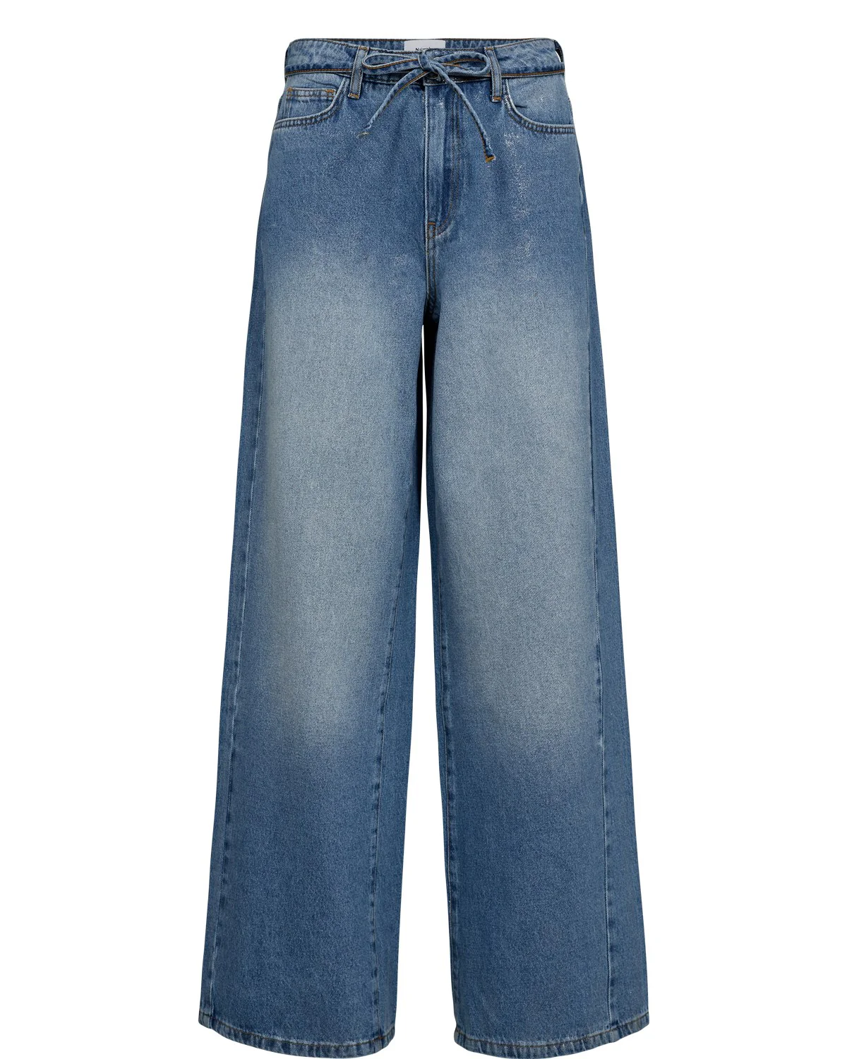 NUBROOKLYN JEANS GLAM - Blue Denim Silver Foil - Image 6
