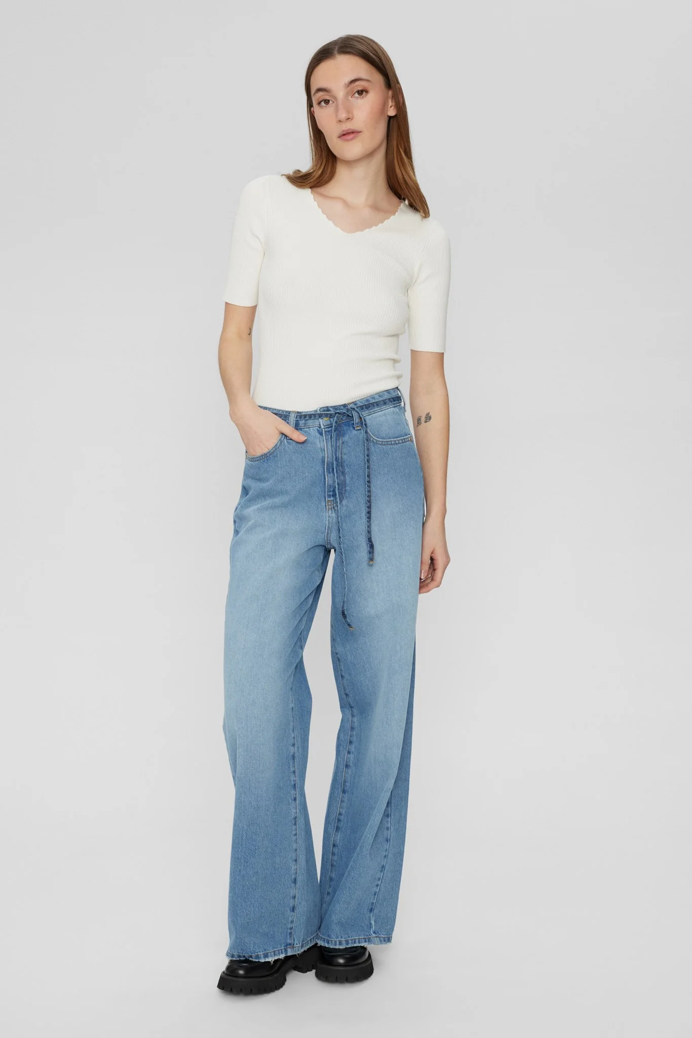 NUBROOKLYN JEANS L.BLUE - Light Blue Denim - Image 3