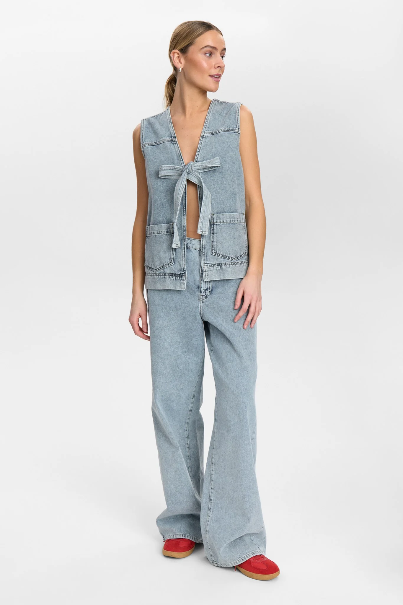 NUBROOKLYN VEST - Light Blue Bleach - Image 3