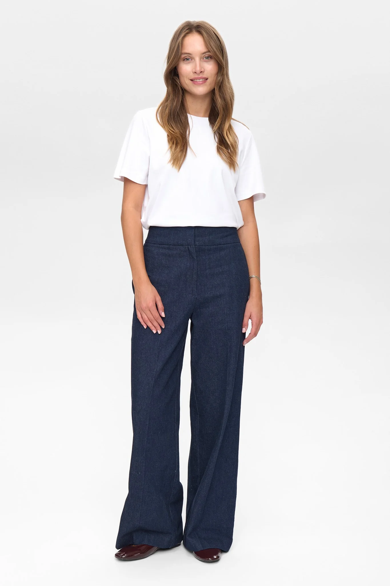 NUBUSSY DENIM LONG PANTS - Dark Blue Denim - Image 3