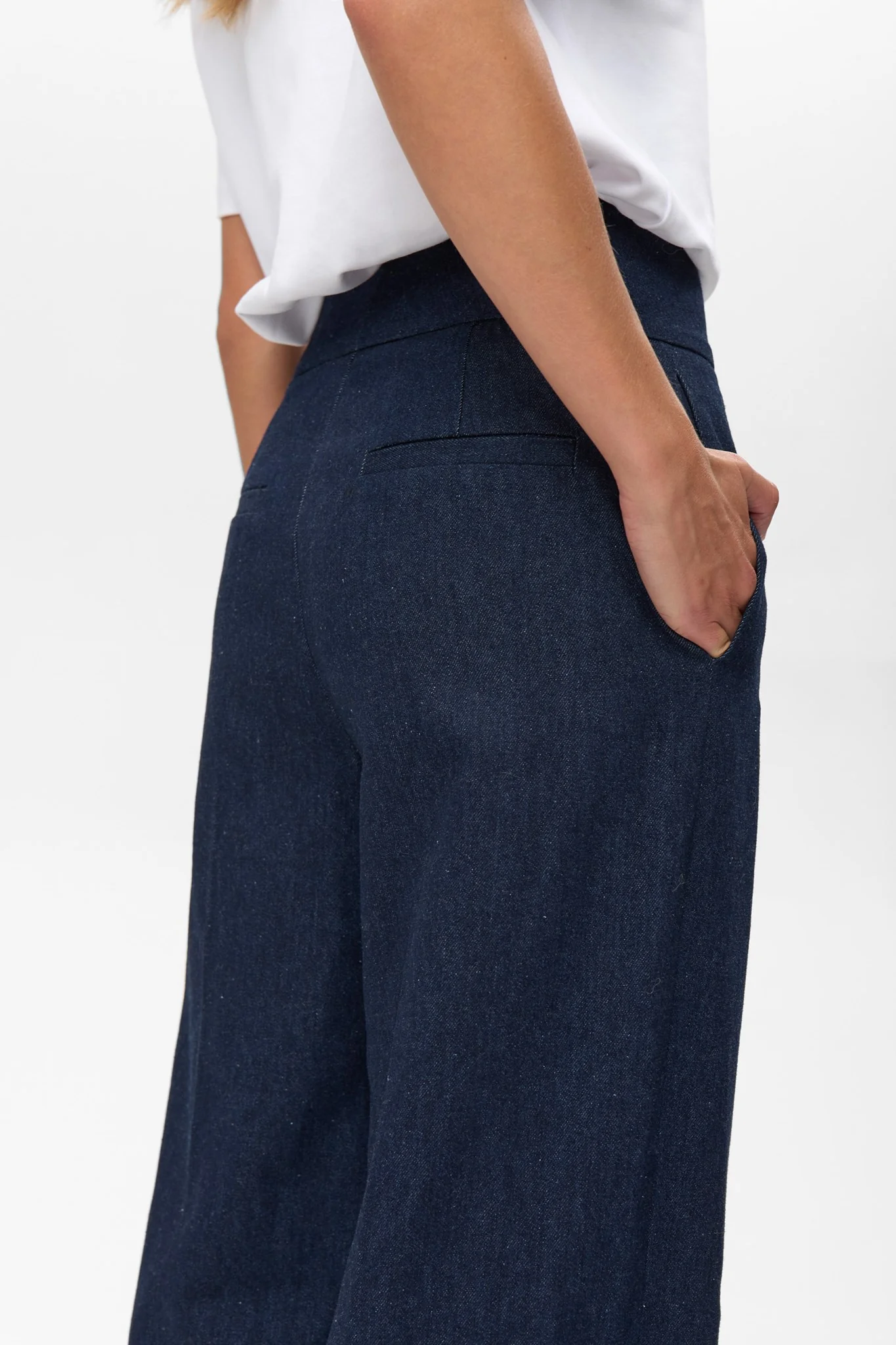 NUBUSSY DENIM LONG PANTS - Dark Blue Denim - Image 5
