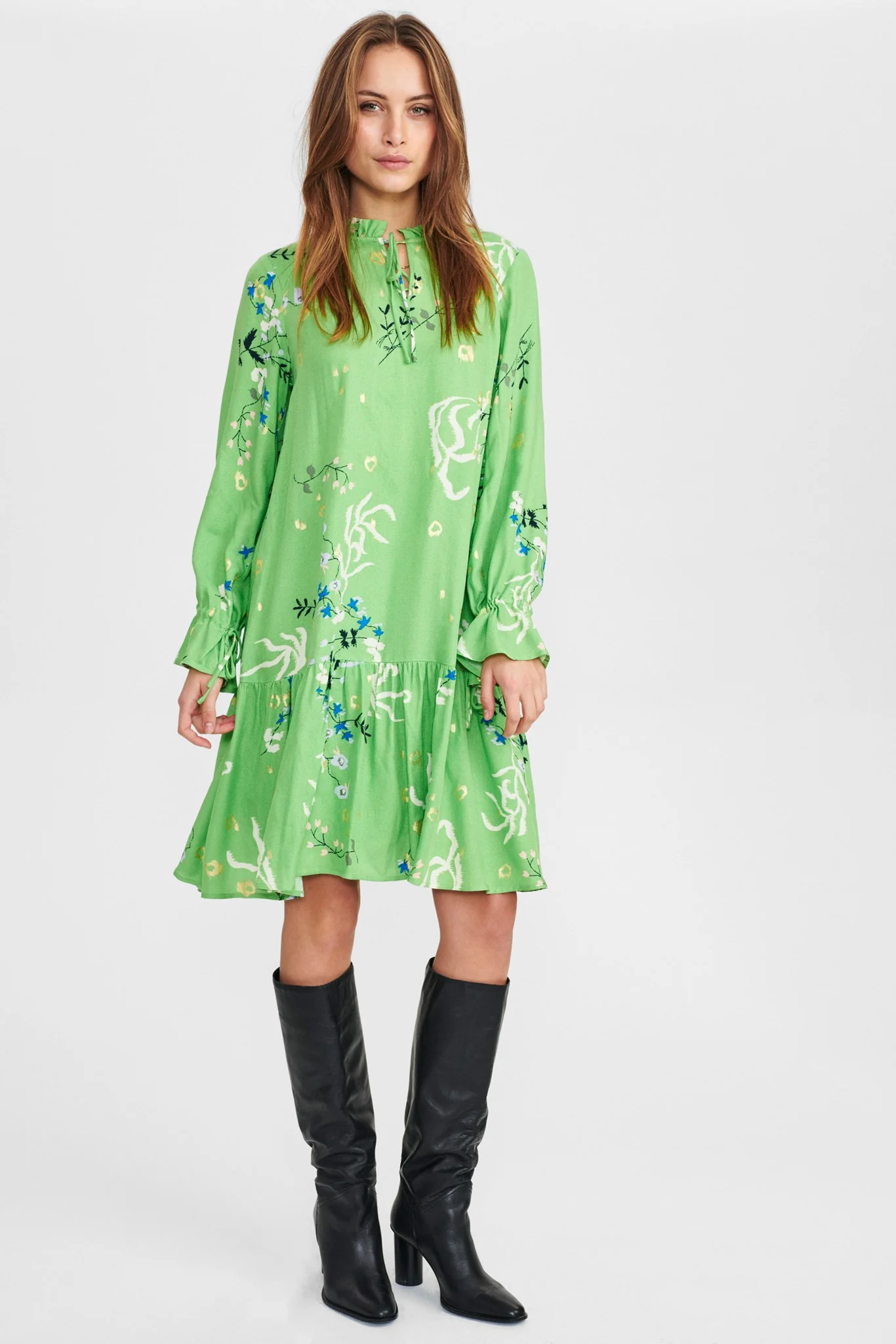 NUCADEAU DRESS - Foliage - Image 3