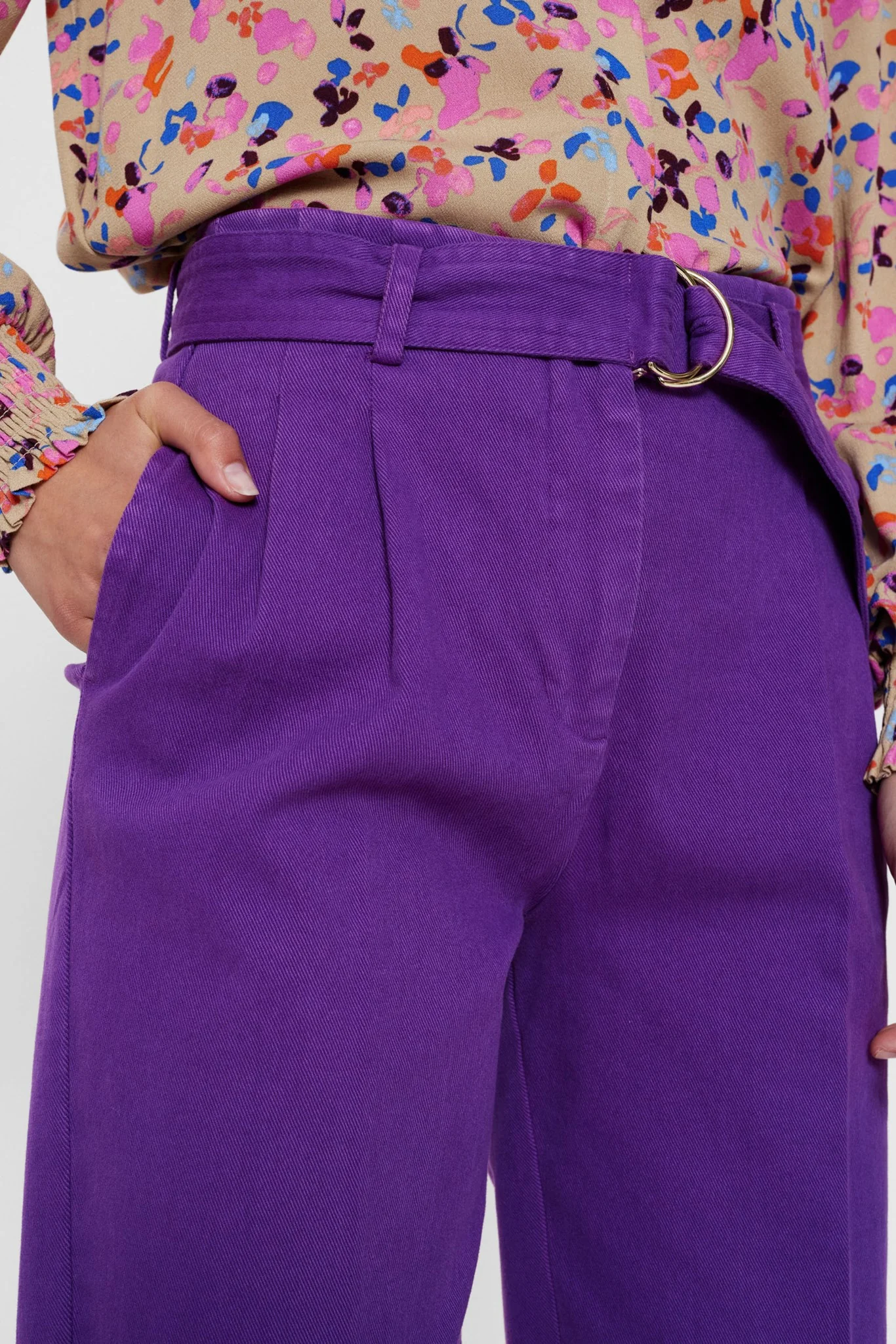 NUCAIRO CROPPED PANTS - Tillandsia Purple - Image 5