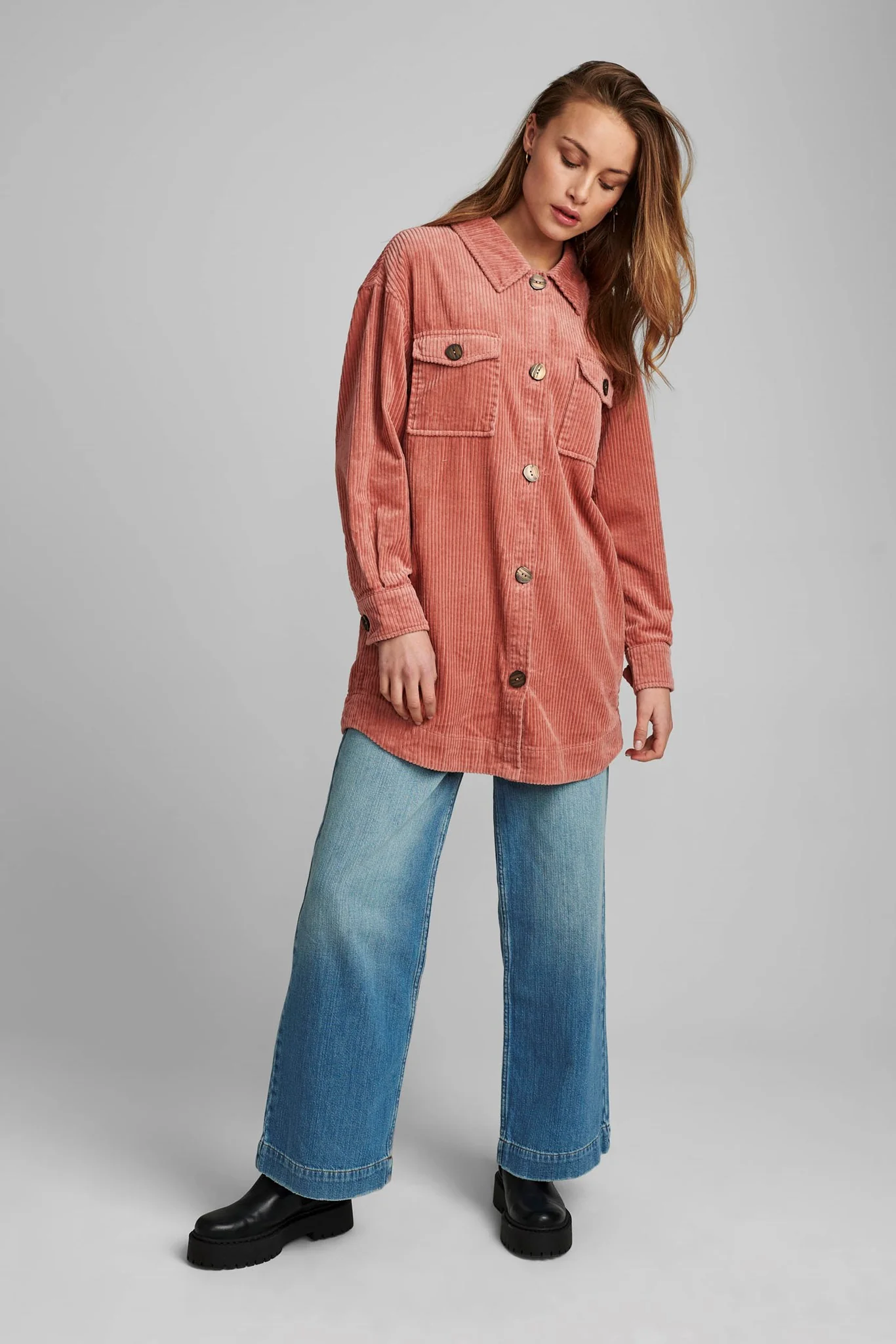 NUCALAH OVERSHIRT - Ash Rose - Image 3