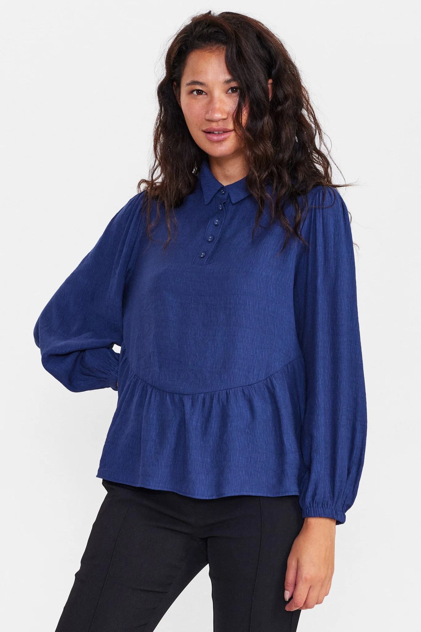 NUCALTINE BLOUSE - Dark Sapphire