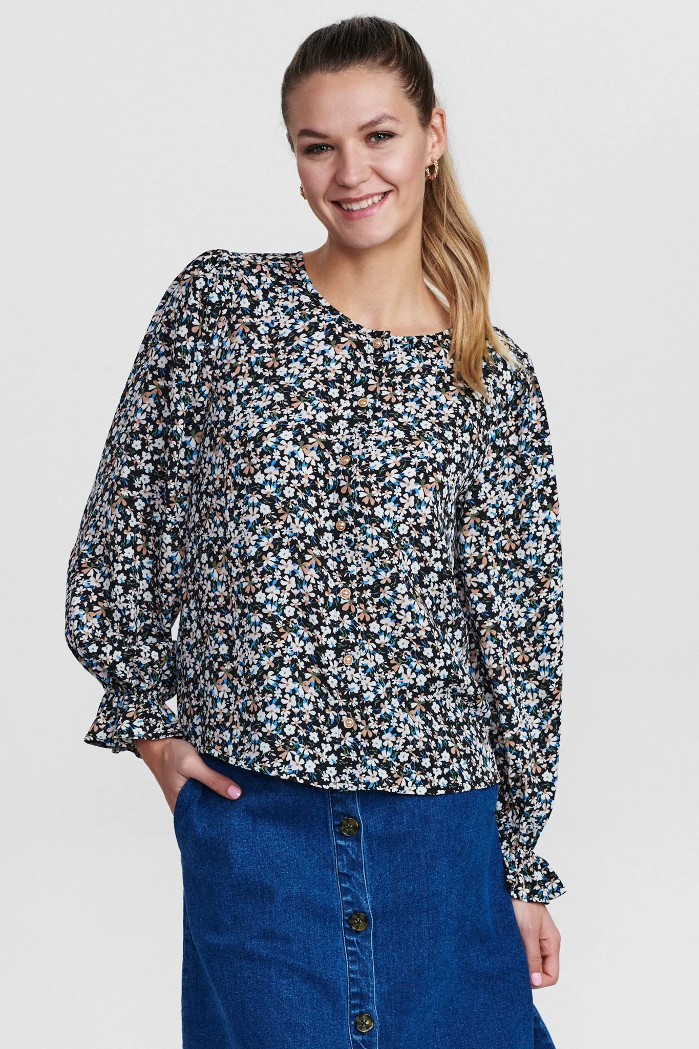 NUCALTUM BLOUSE  - Della Robbia Blue