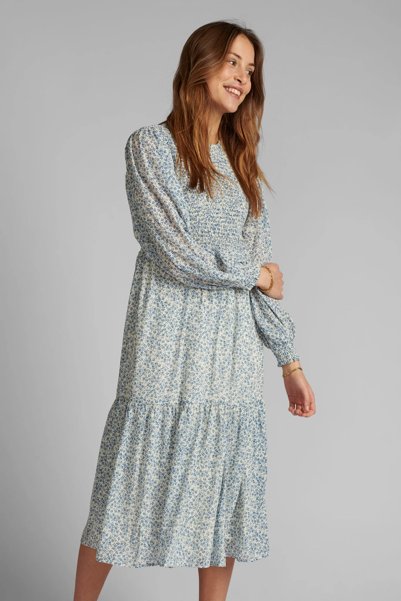 NUCALTUM DRESS - Wedgewood