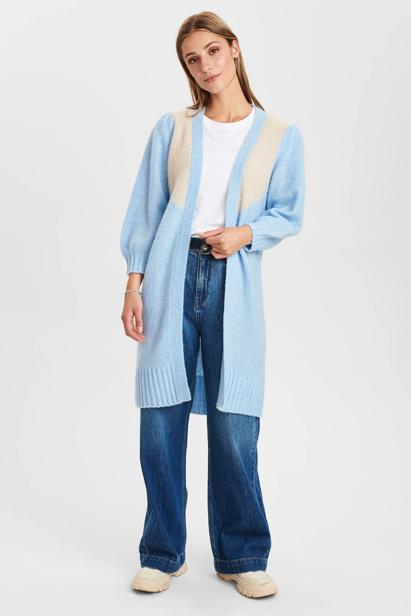 NUCALYPSO CARDIGAN - Cashmere Blue - Image 3